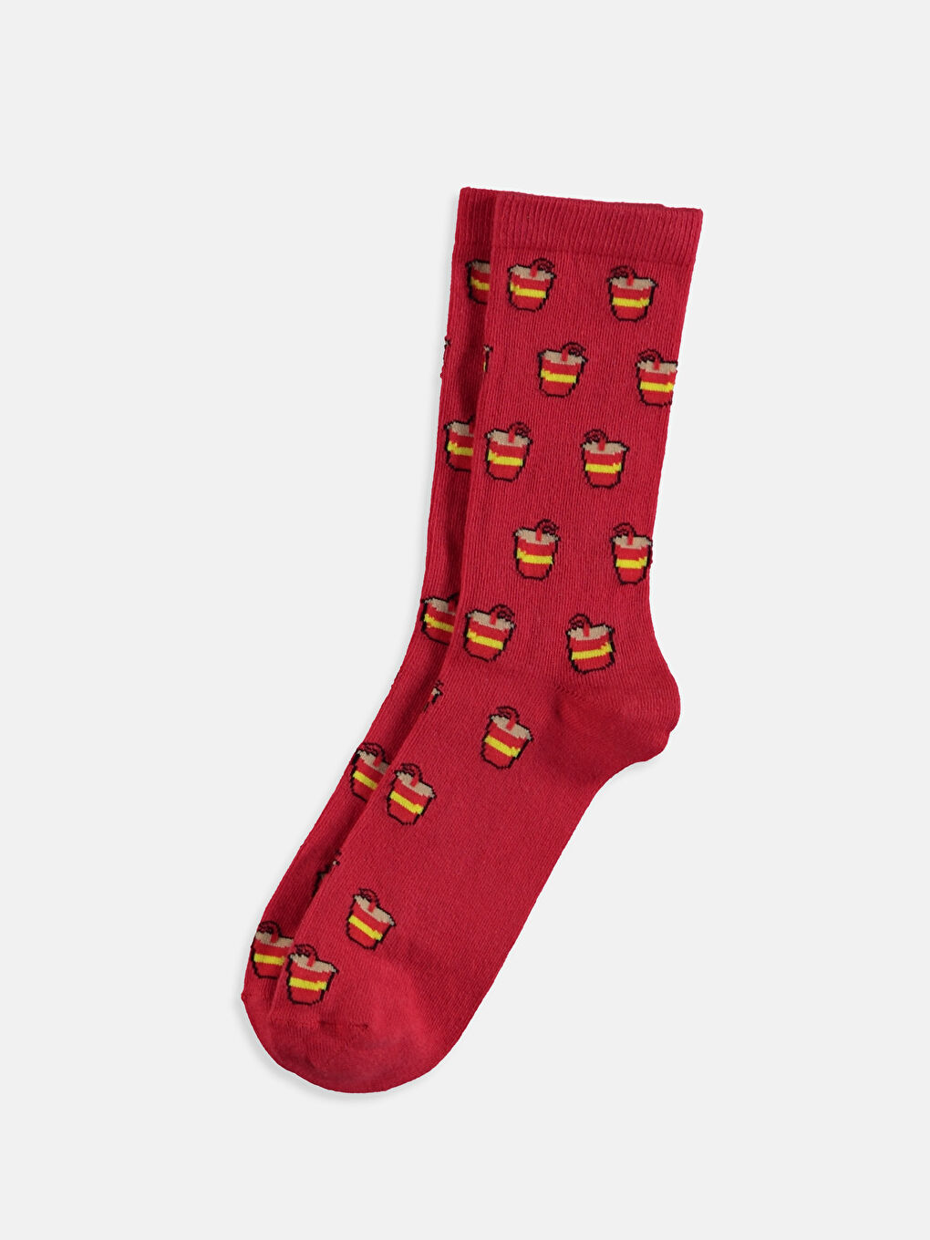 Karışık Renk İpliği Boyalı Soket Çorap-1