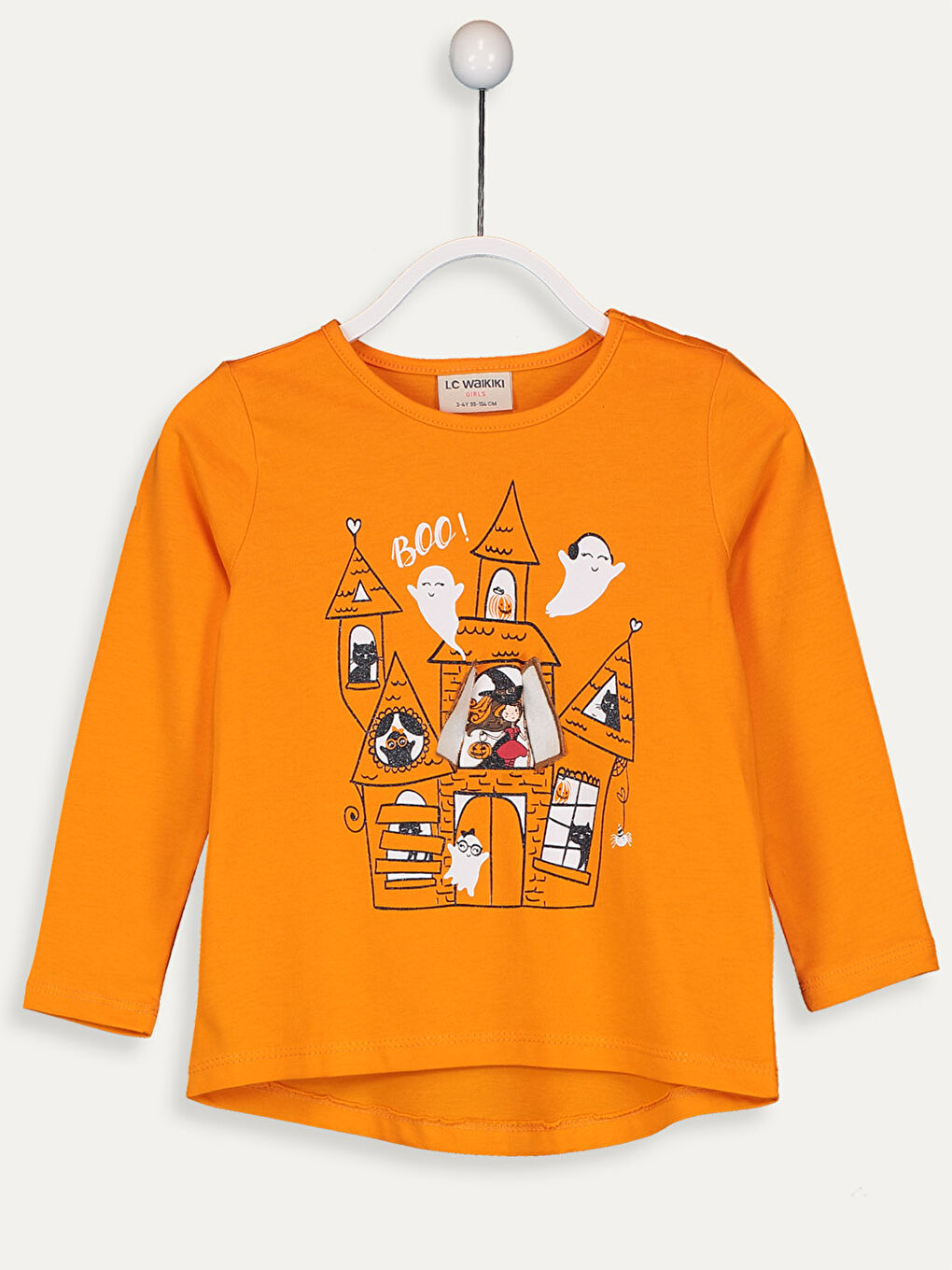 Girl's Double-Sided Sequin Cotton T-Shirt-1