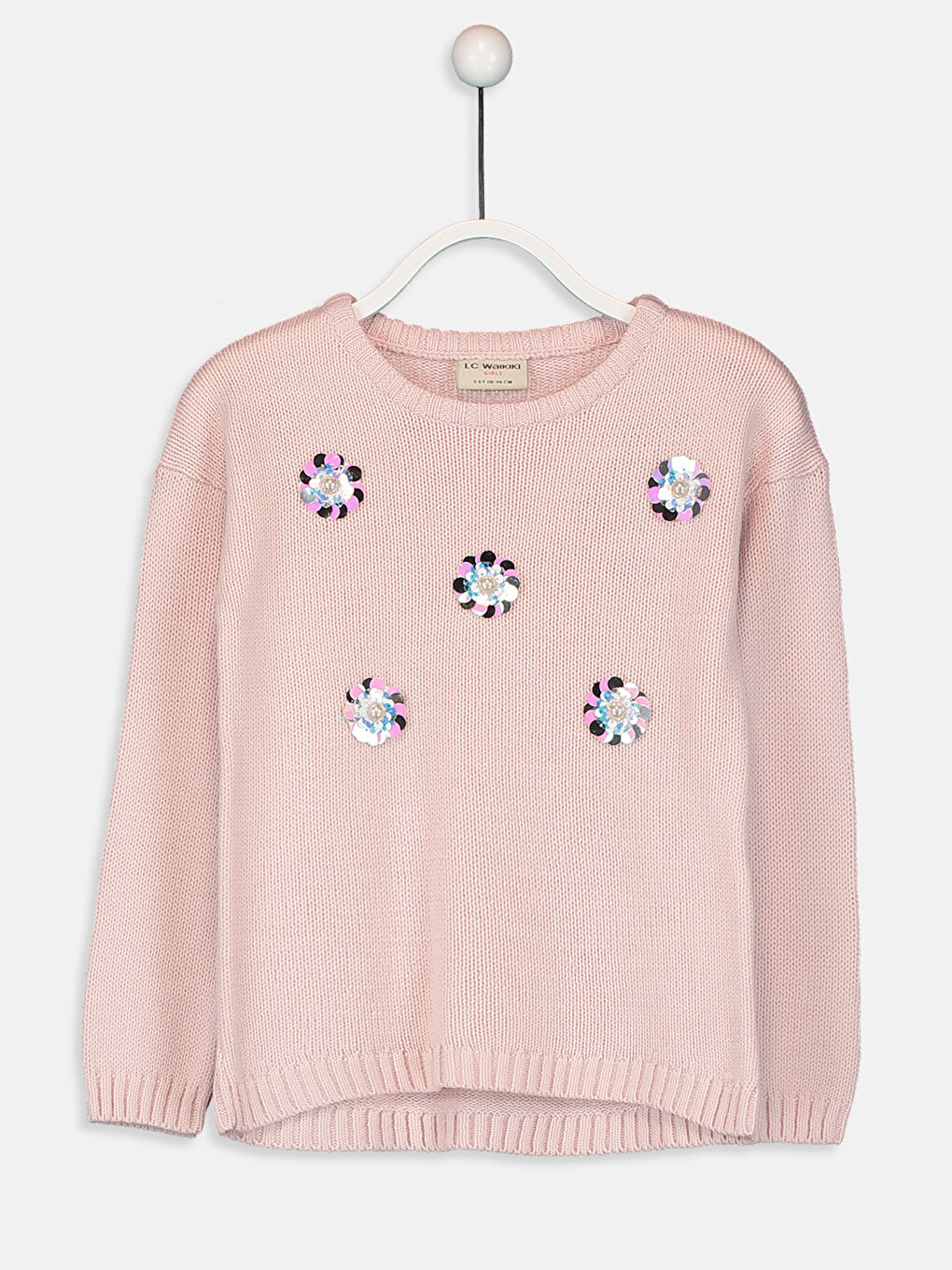 дөңгелек жағалы қыздарға арналған жемпір