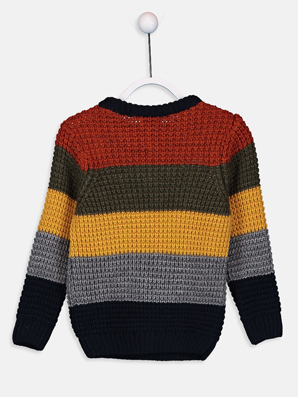 Sarı Bisiklet Yaka Erkek Çocuk Kazak-1