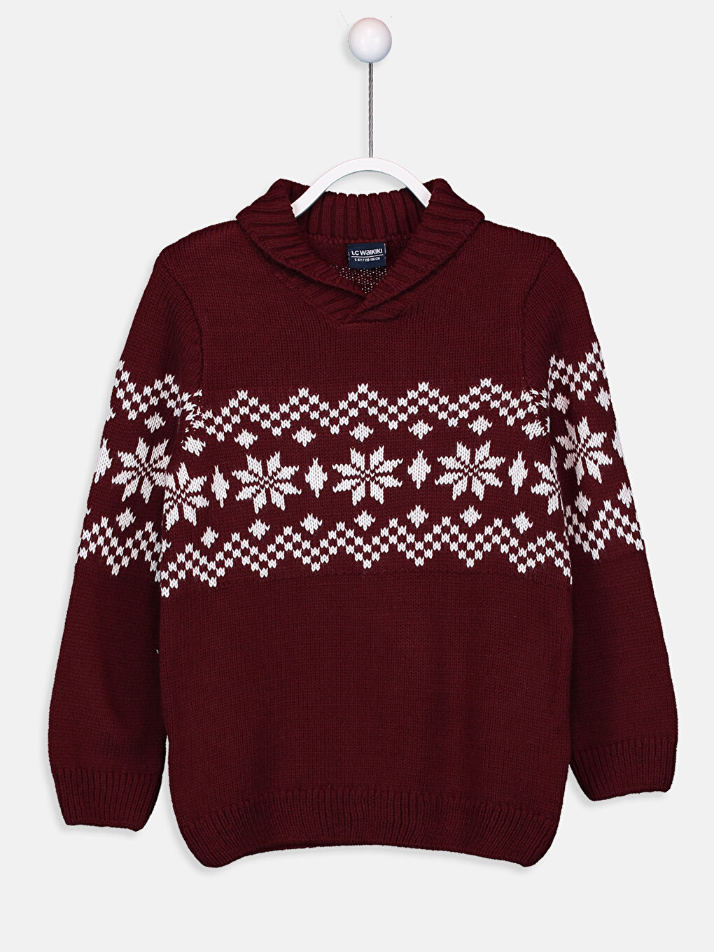 Schalkragen Jungen Pullover