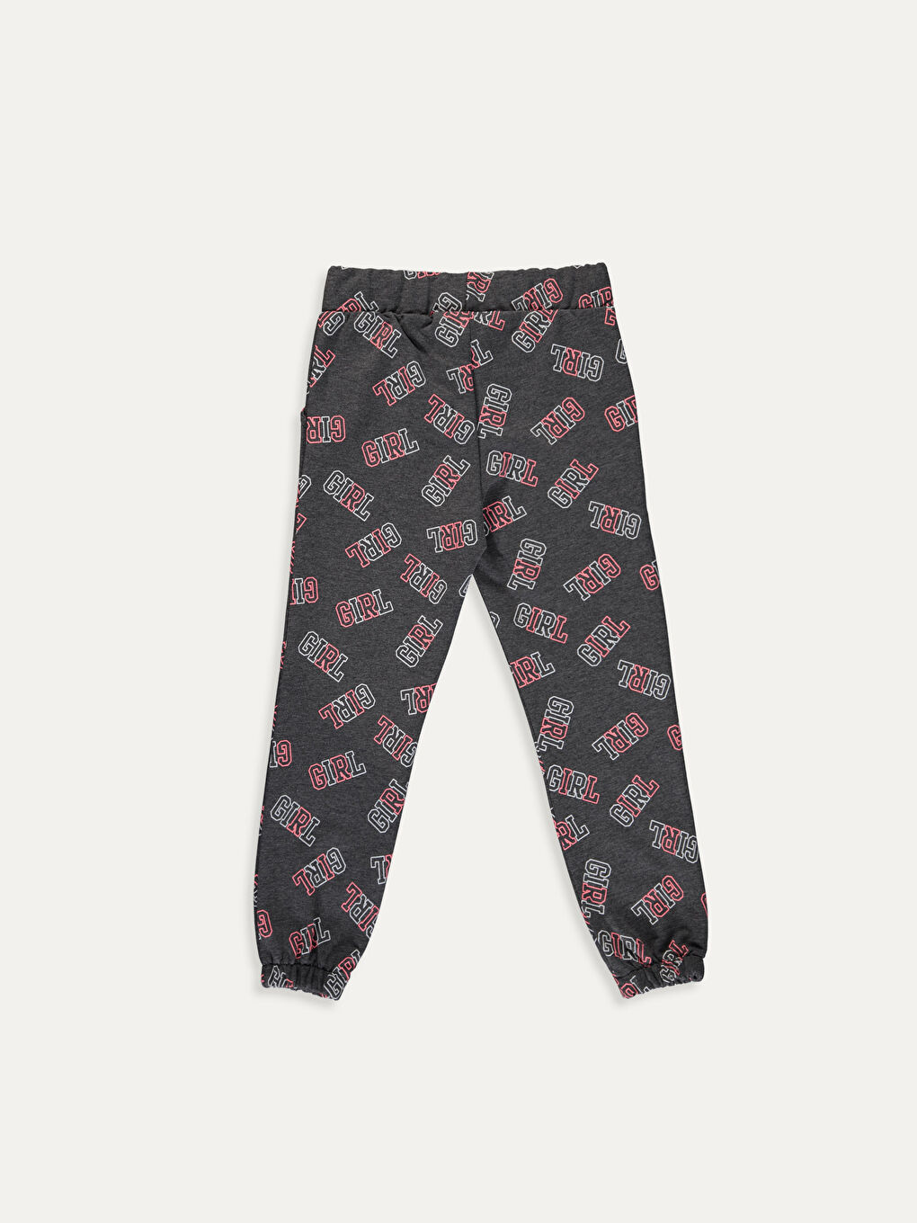 Koyu Gri Baskılı Tayt-1