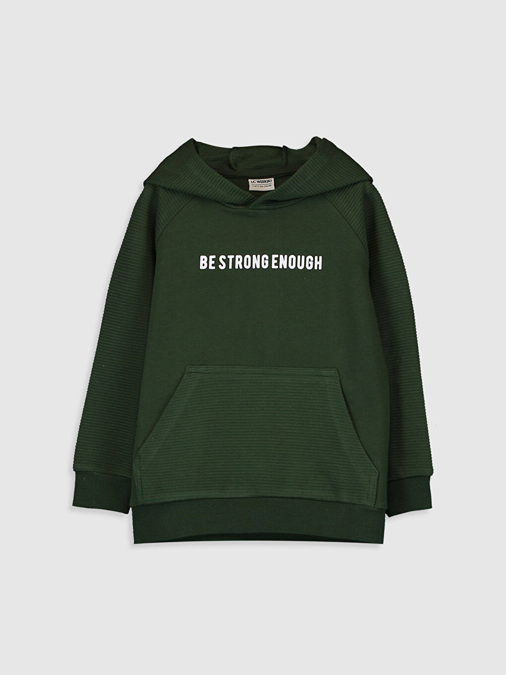 Yeşil Kapüşonlu Erkek Çocuk Sweatshirt