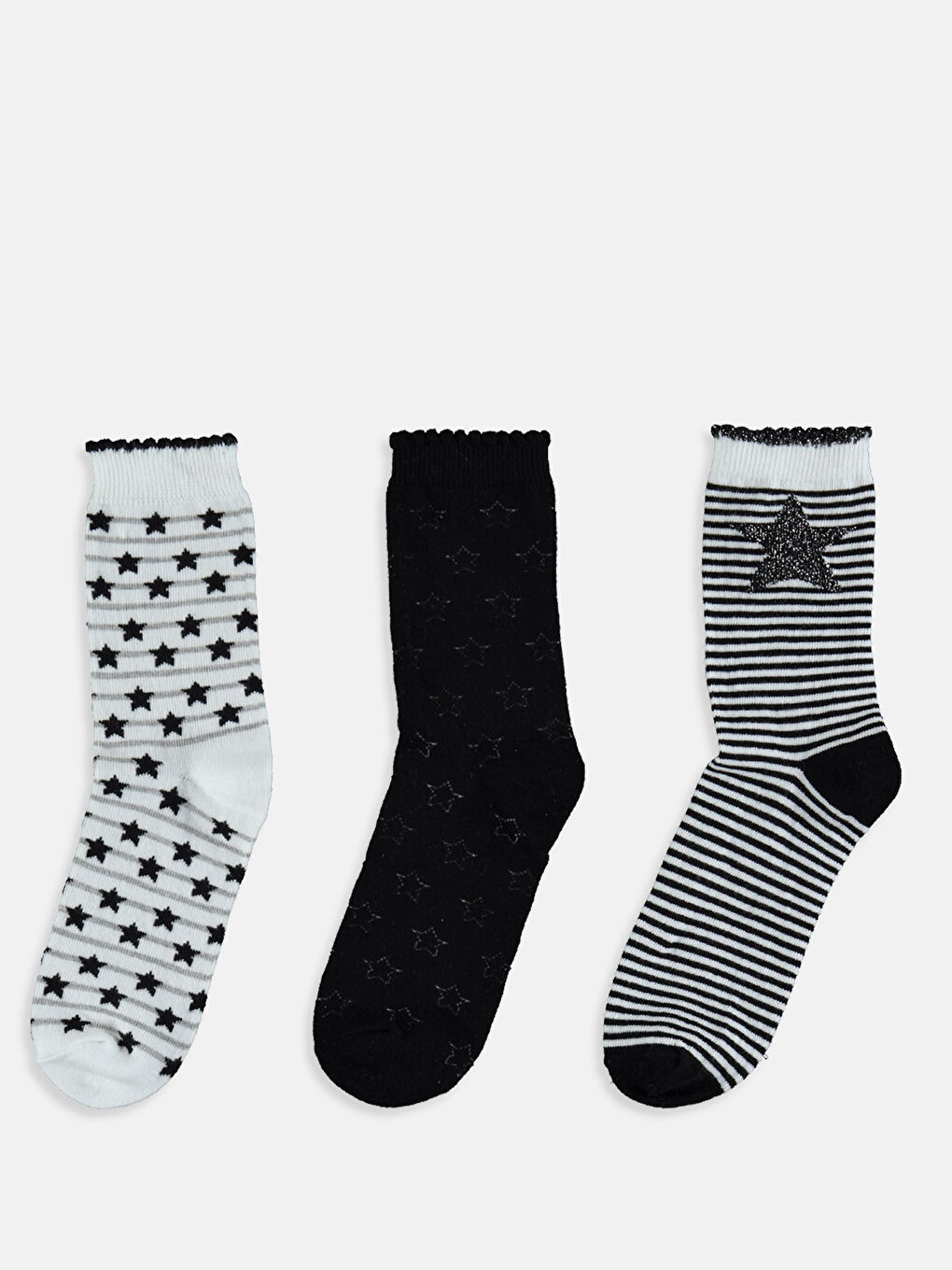 Beyaz Soket Çorap-1