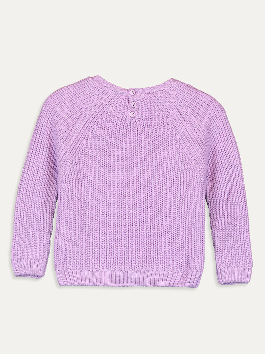 Lila Bisiklet Yaka Kız Çocuk Kazak-1