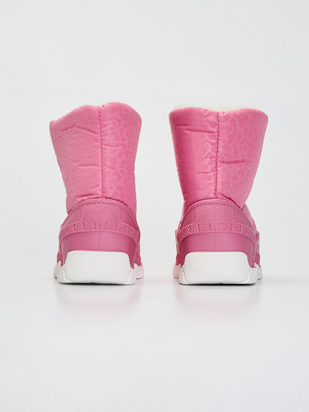 Pembe Kız Çocuk Kürk Astarlı Kalın Tabanlı Bot-3