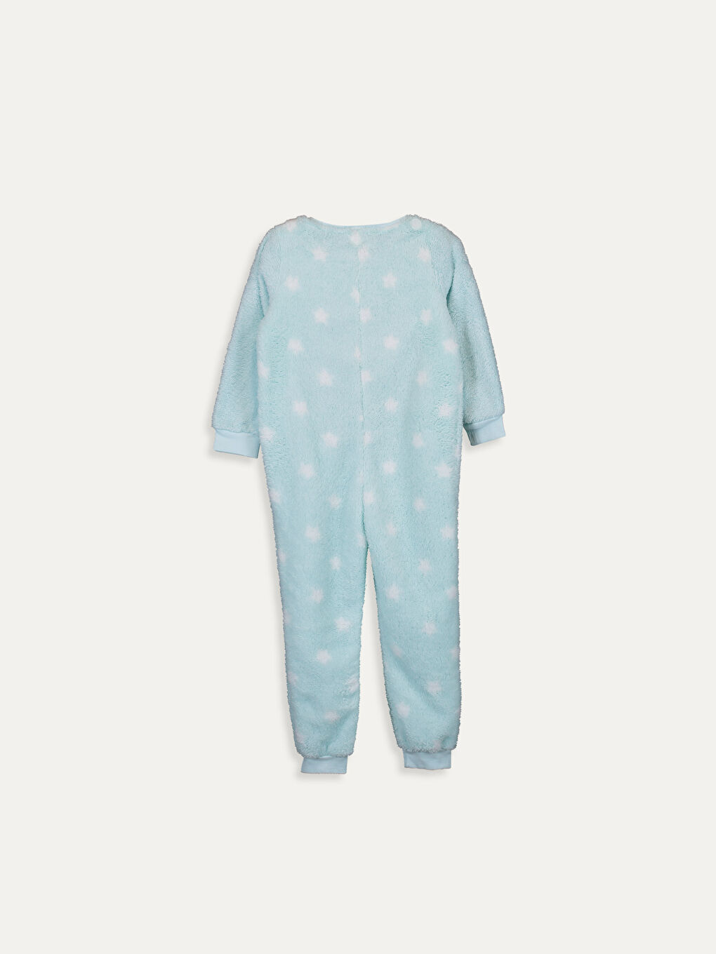 Pastel Mavi Baskılı Tulum-1