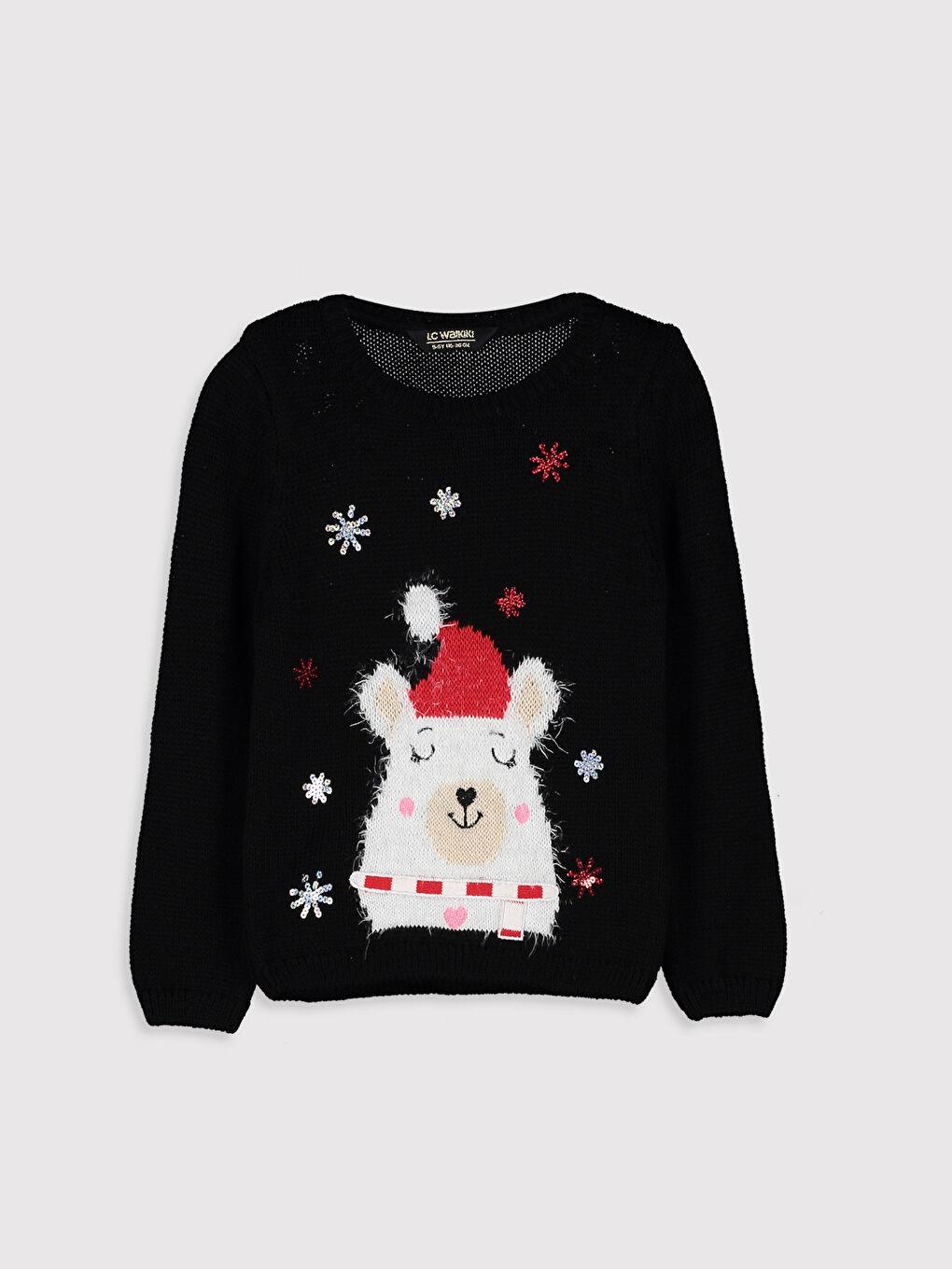 LCW Kids Crew Neck Girls' Sweater -9WG728Z4-CVL