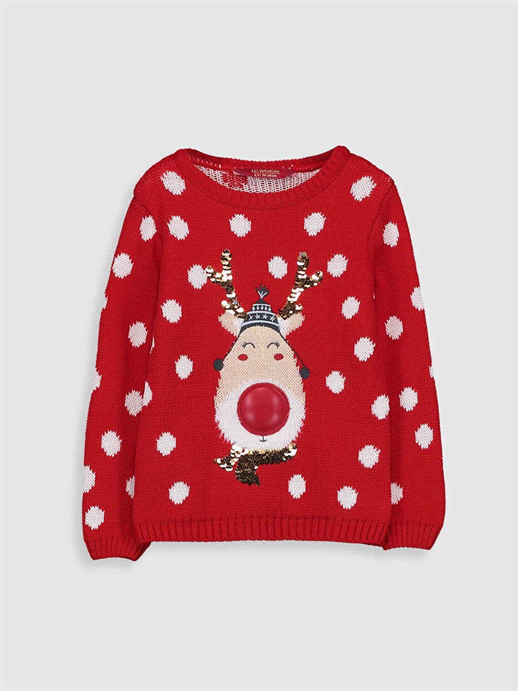 Детский джемпер из плотного трикотажа с двусторонними пайетками-1