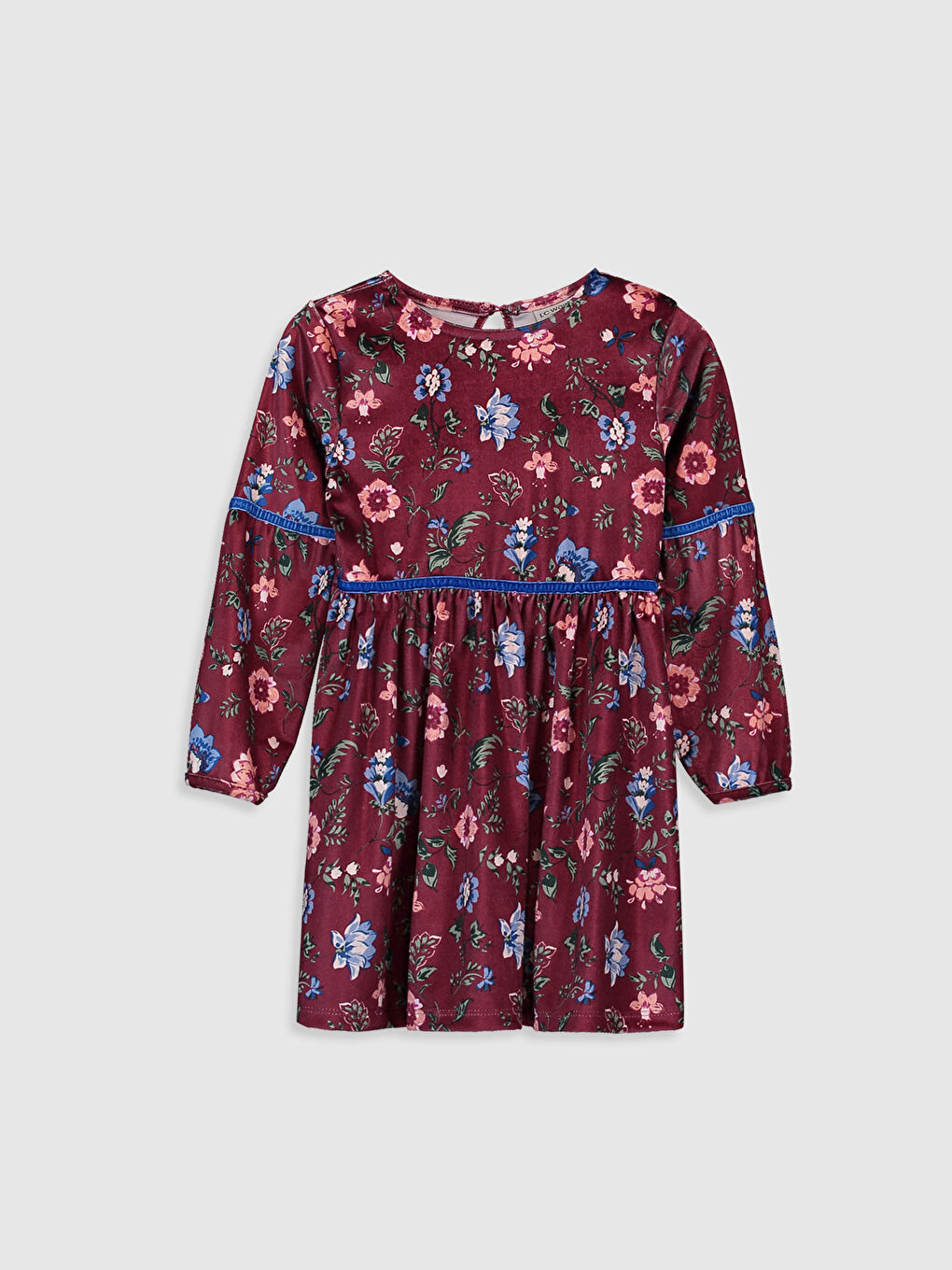 Crew Neck Girls' Dress