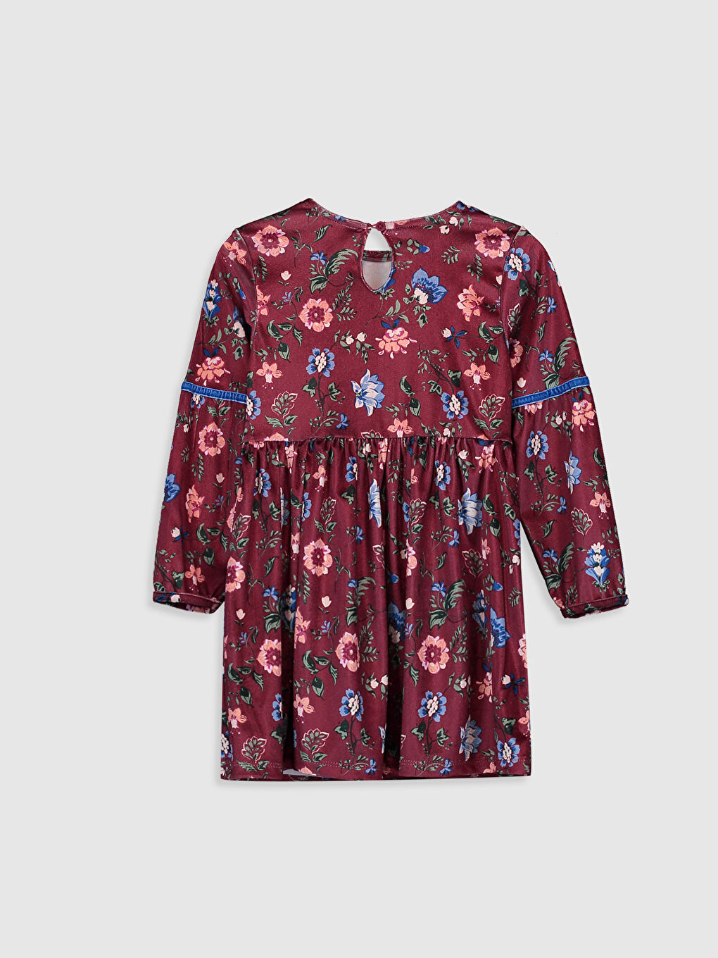 Crew Neck Girls' Dress-1