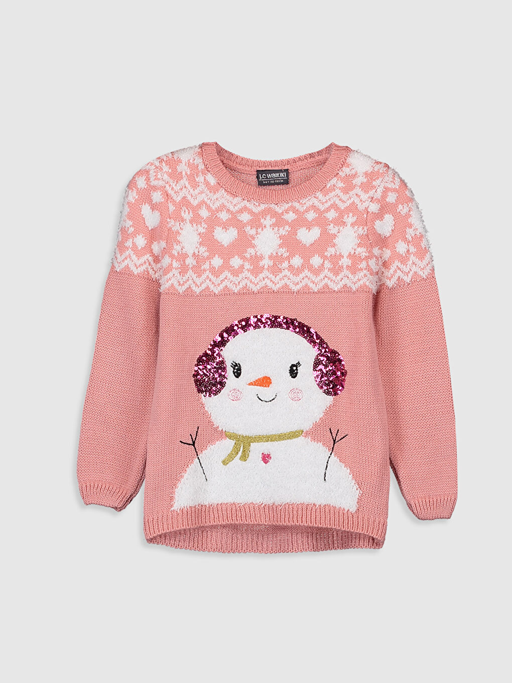 дөңгелек жағалы қыздарға арналған жемпір