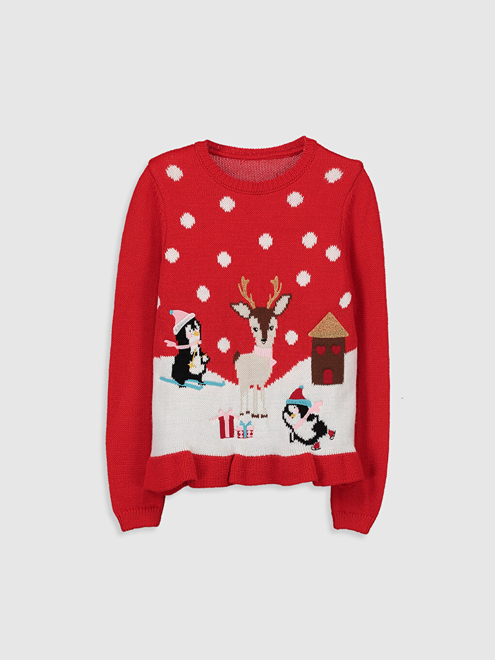 Crew Neck Girls' Sweater