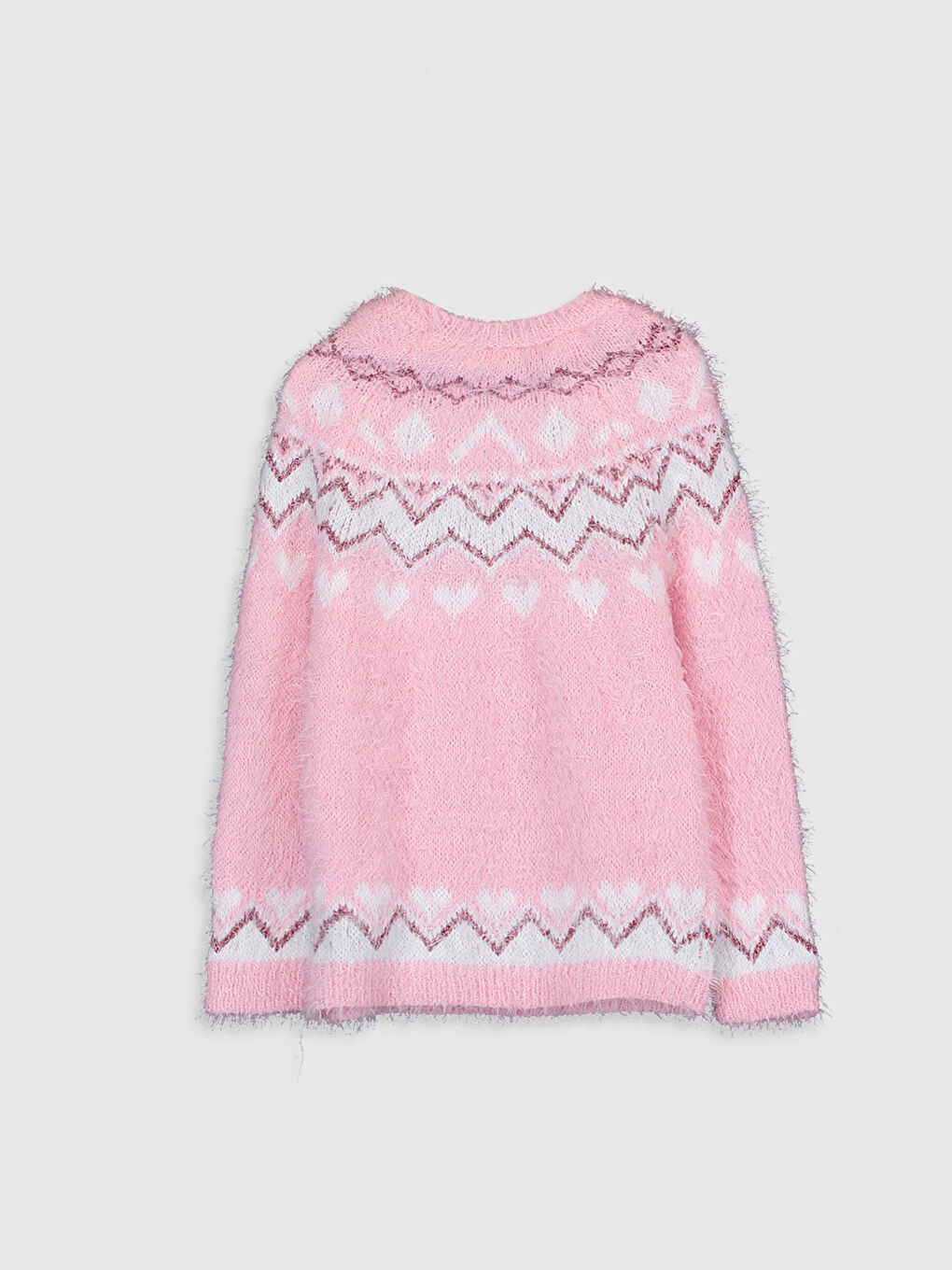 дөңгелек жағалы қыздарға арналған жемпір-1