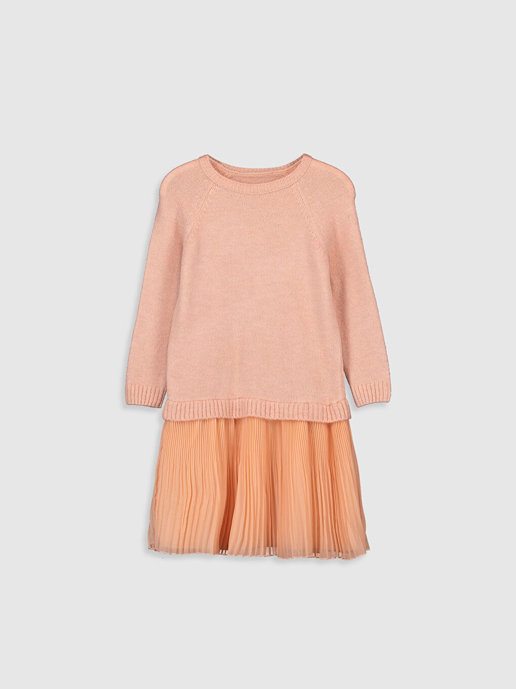 Платье для девочек с круглым вырезом