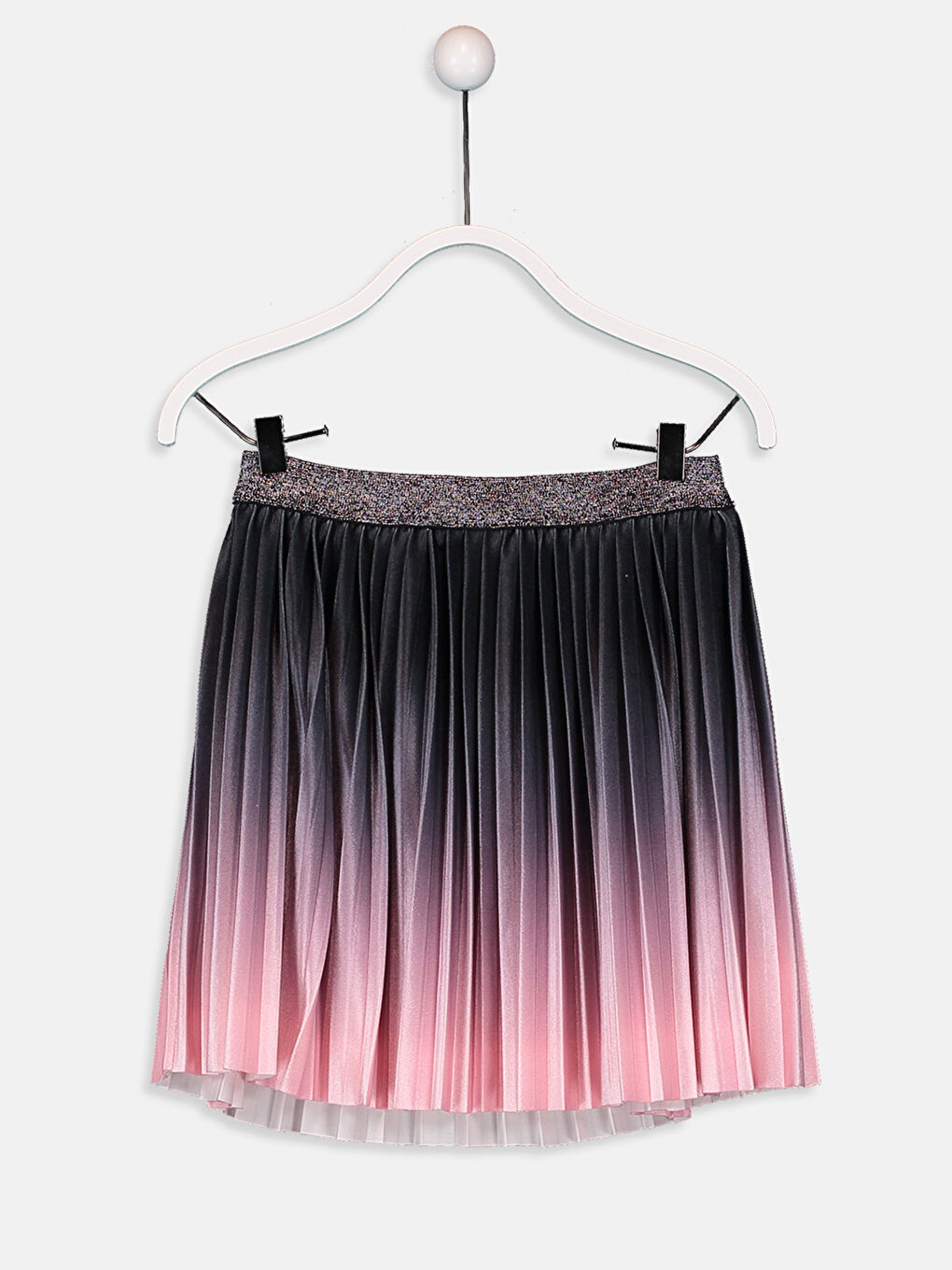 Pembe Baskılı Etek-1