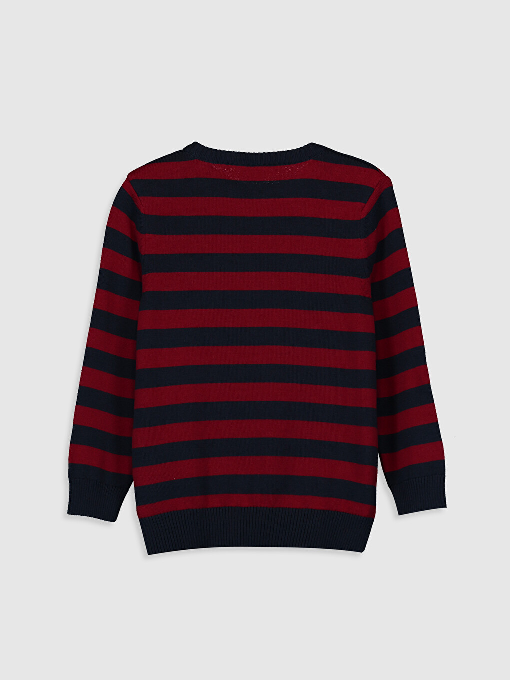 Rundhalsausschnitt Schneemann Bedruckter Langarm Jungen Dünner Strickpullover-1