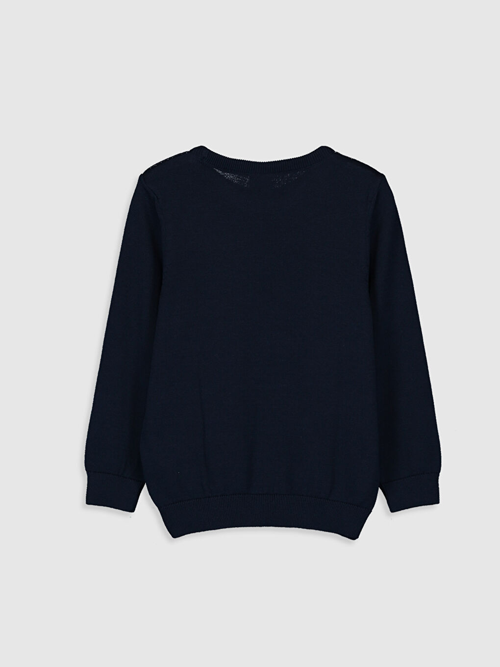 Crew Neck Christmas Themed Long Sleeve Boy Knitwear Sweater-1
