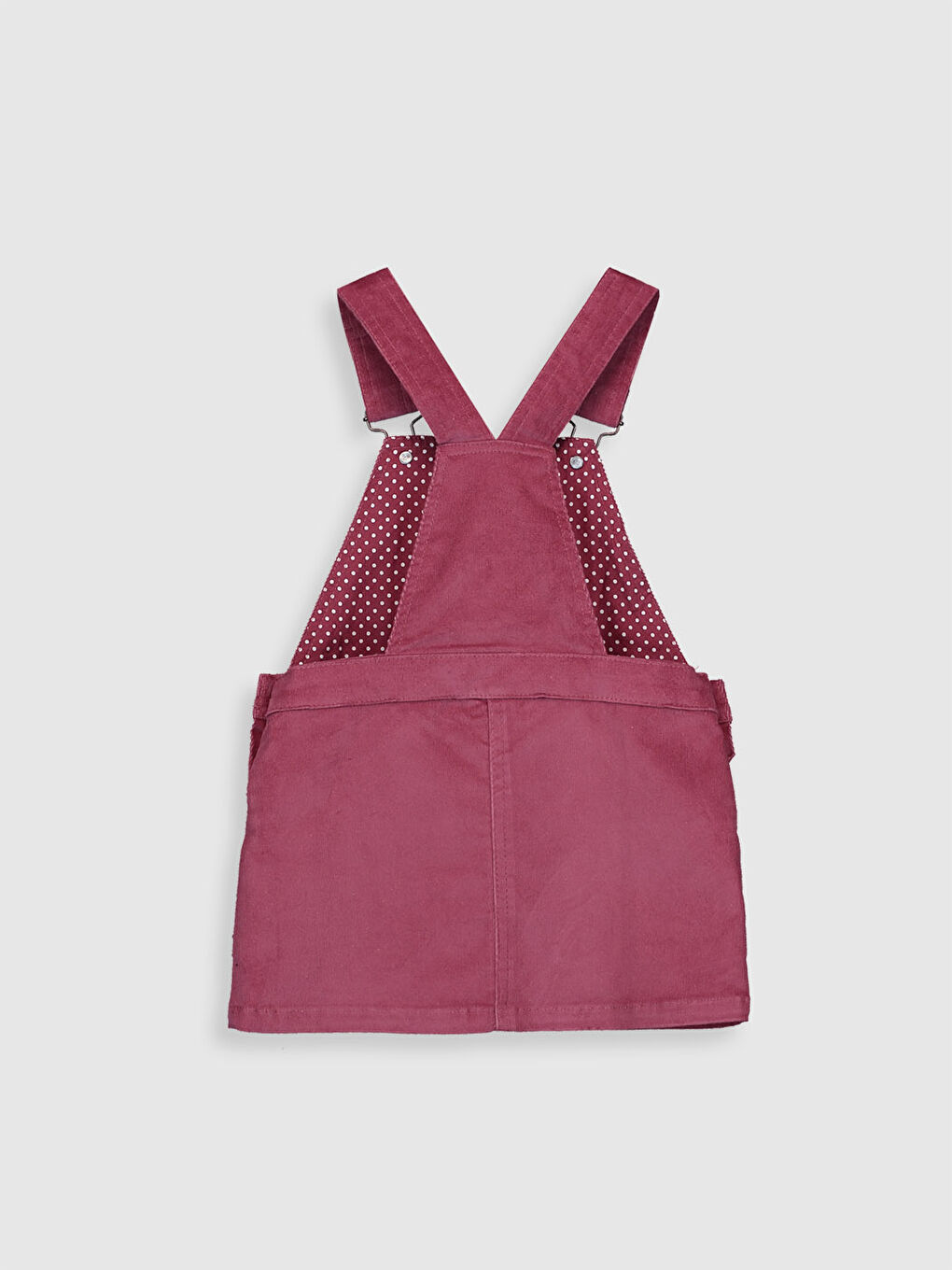 Pembe Kız Çocuk Çift Yönlü Payetli Kadife Elbise-2