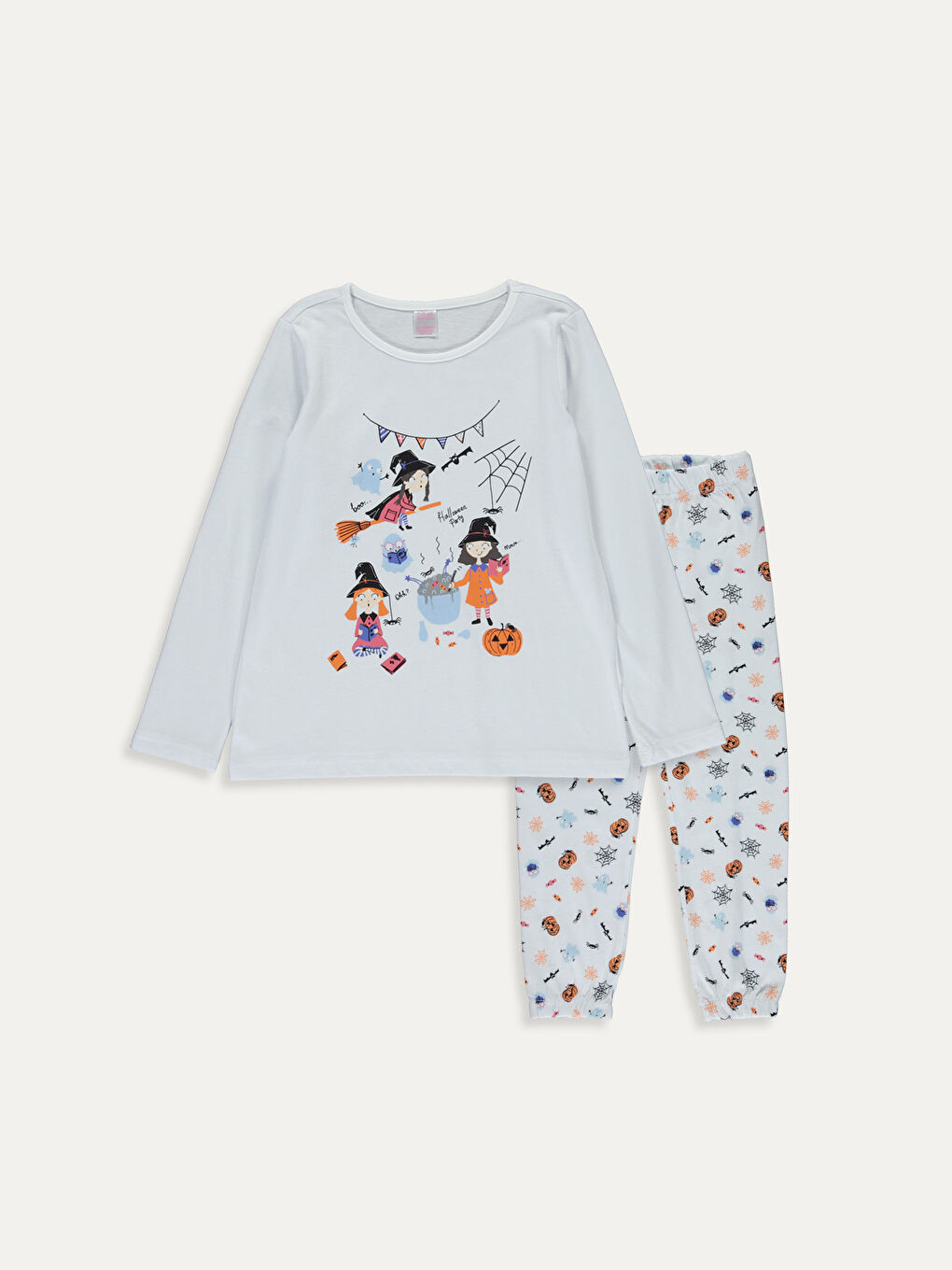 LCW Kids Момиче Бяло Комплект пижами -9WH996Z4-E5X
