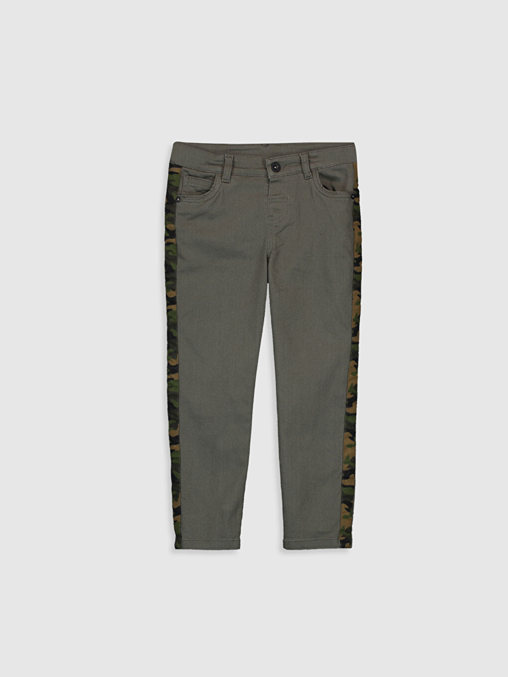 Haki Skinny Gabardin Erkek Çocuk Pantolon