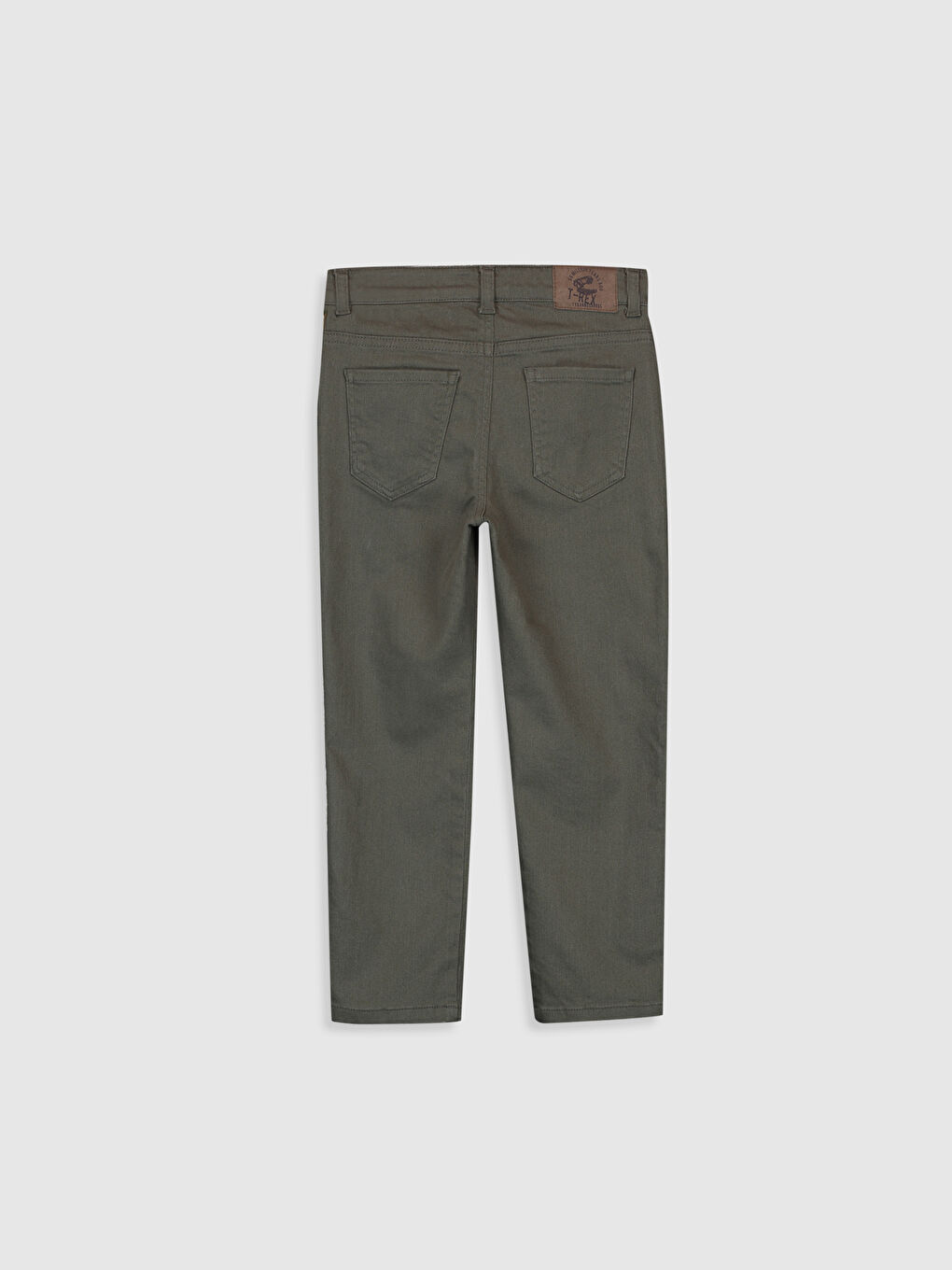 Haki Skinny Gabardin Erkek Çocuk Pantolon-1