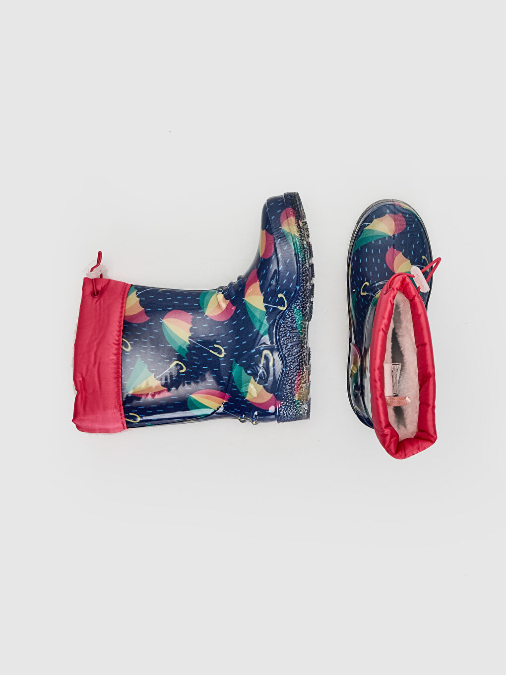 Lacivert Baskılı Bot-1