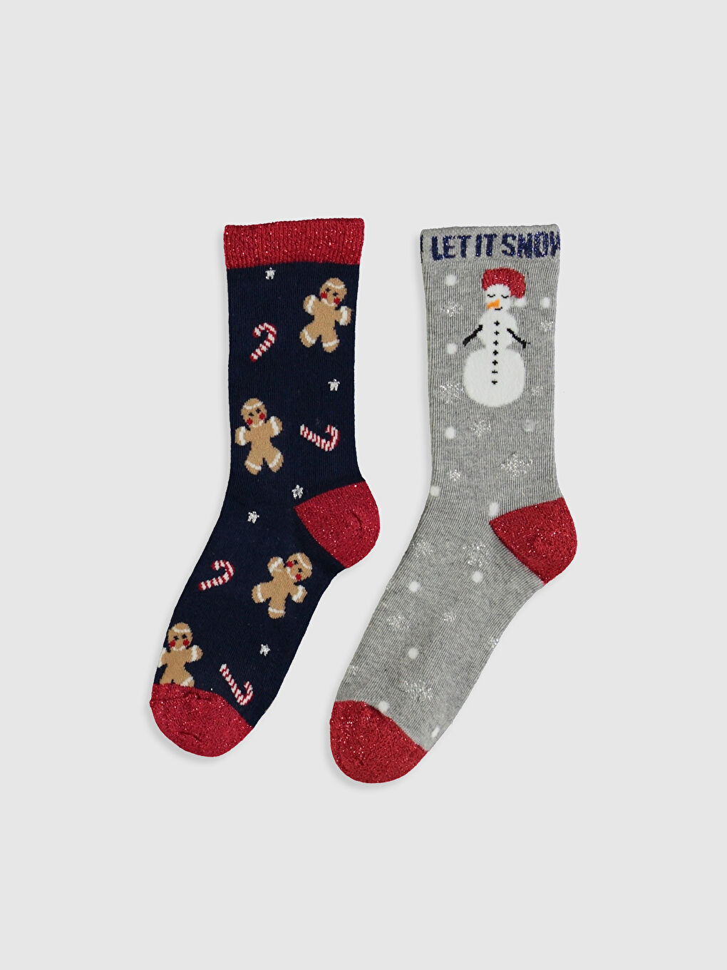 Girl GREY Ankle Socks-1