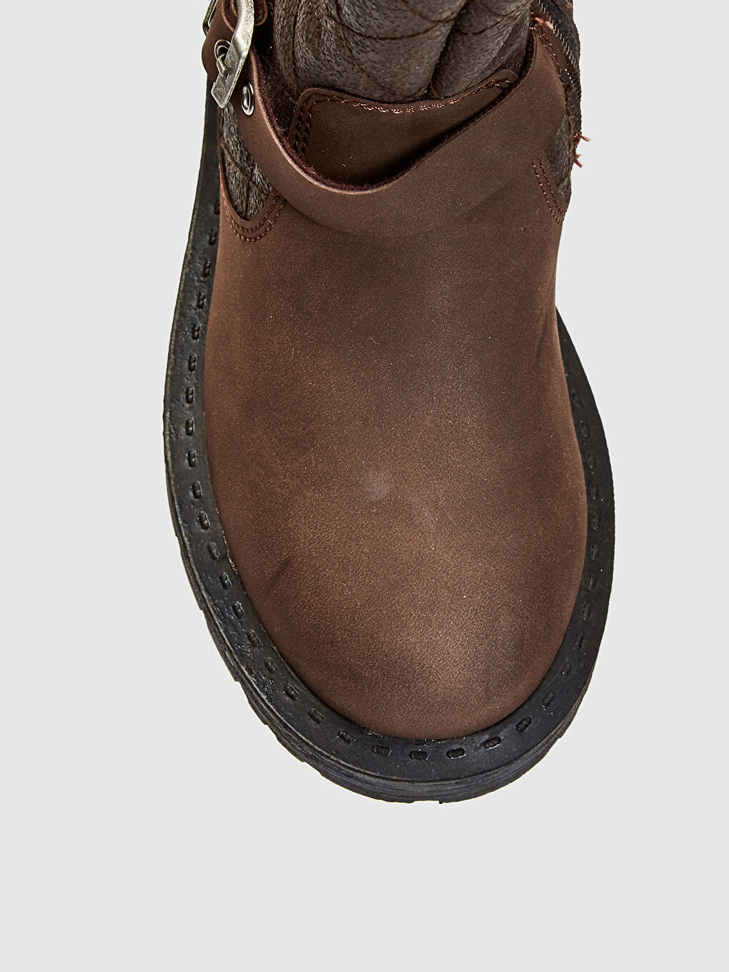 Ботинки Дождевые Для Девочек На Молнии С Деталью В Виде Ремня-4