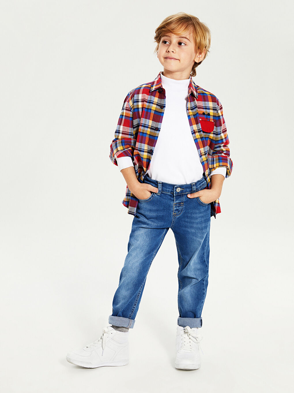 İndigo Skinny Erkek Çocuk Jean Pantolon