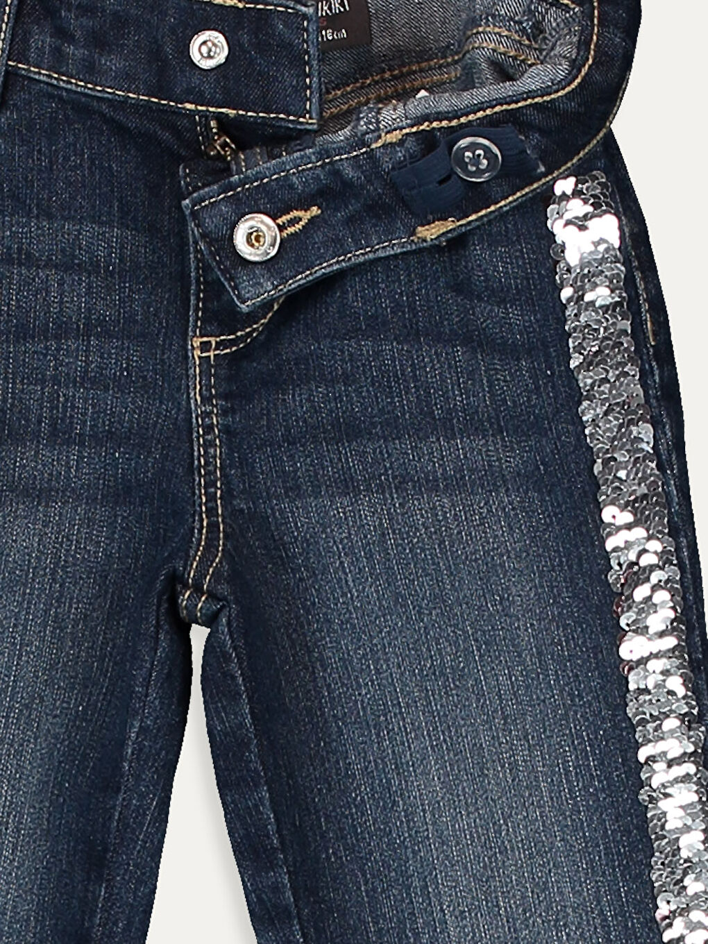 LCW Kids Girl's Double-Sided Sequin Jeans -9WJ382Z4-309