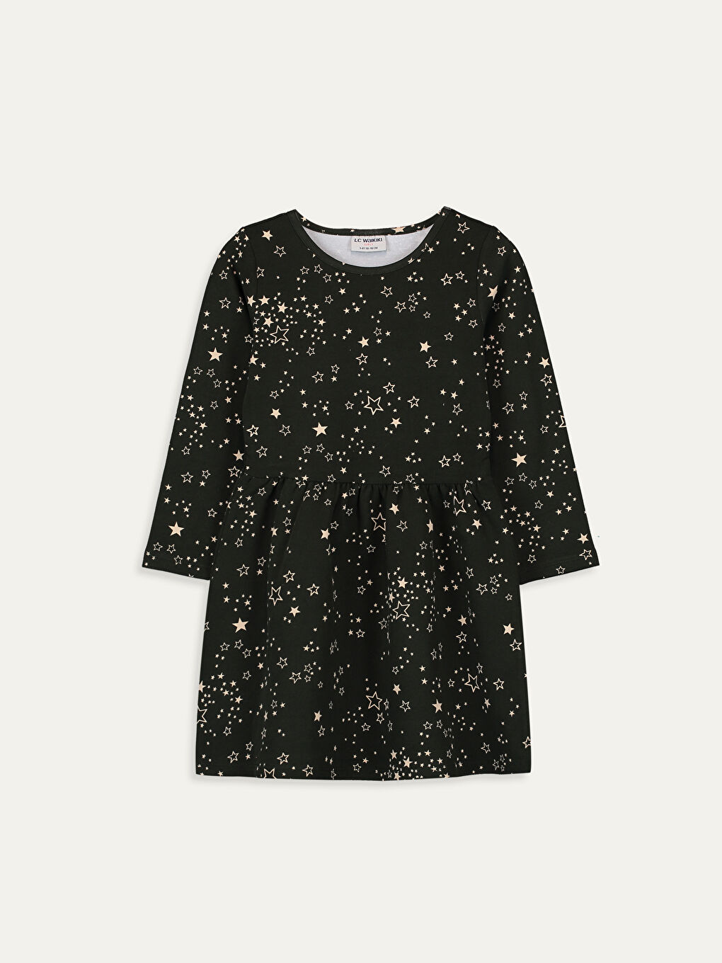 Crew Neck Girls' Dress