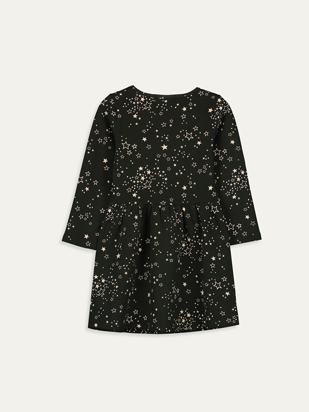 Crew Neck Girls' Dress-1