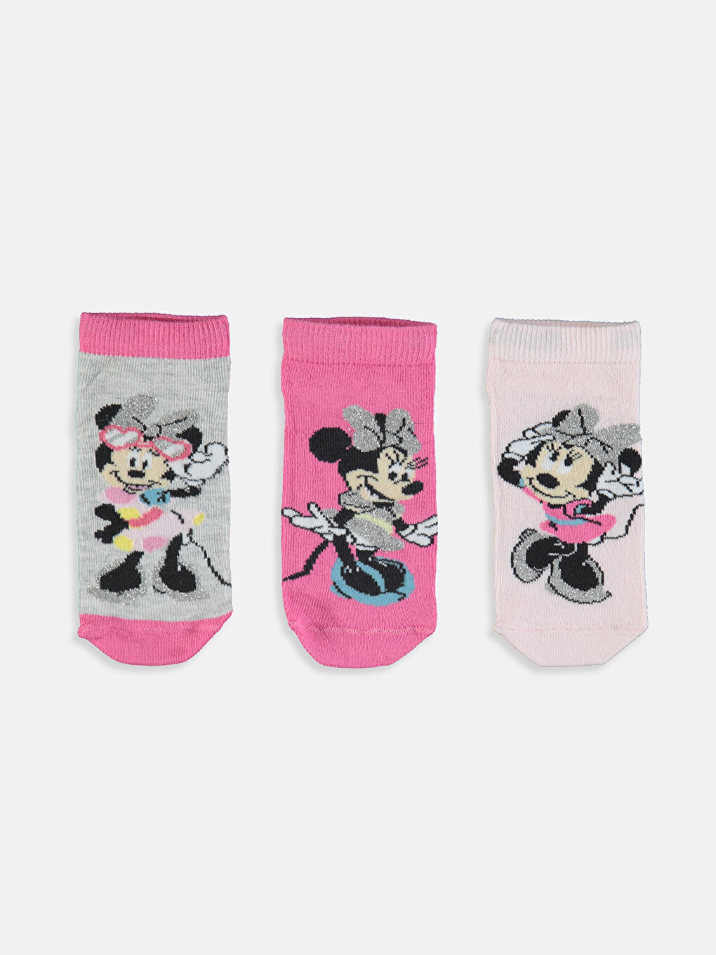 Girl PINK Trainer Socks-1
