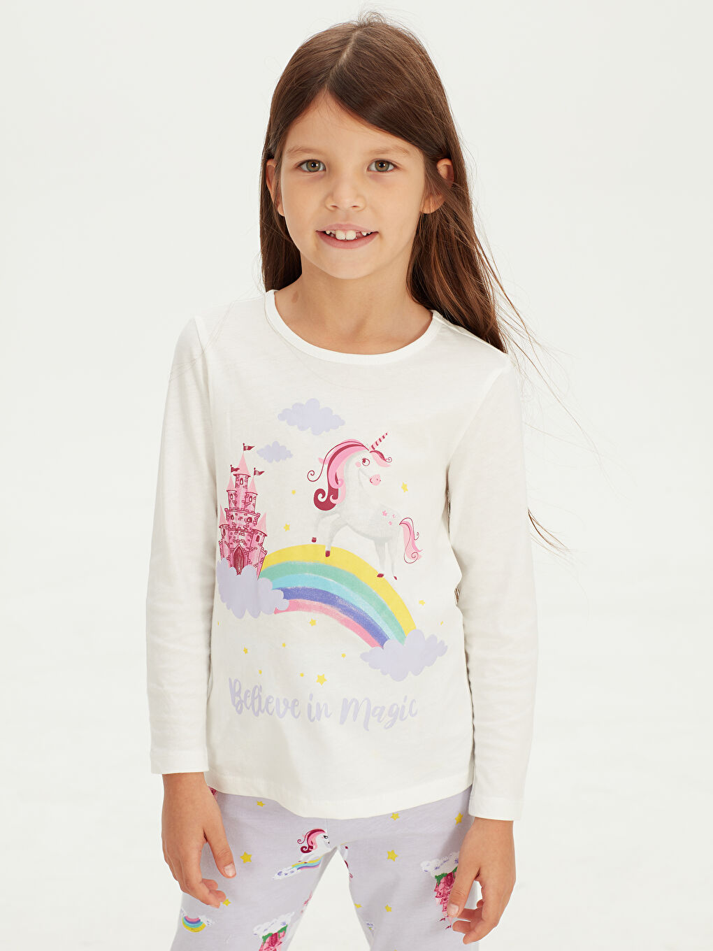 Optik Beyaz Pijama Takım-1