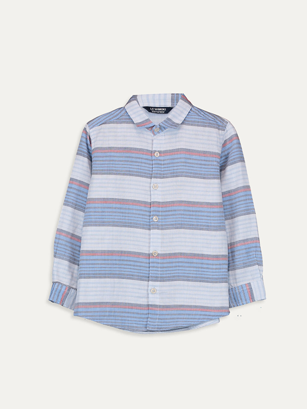 قميص قطن بأكمام طويلة للأولاد