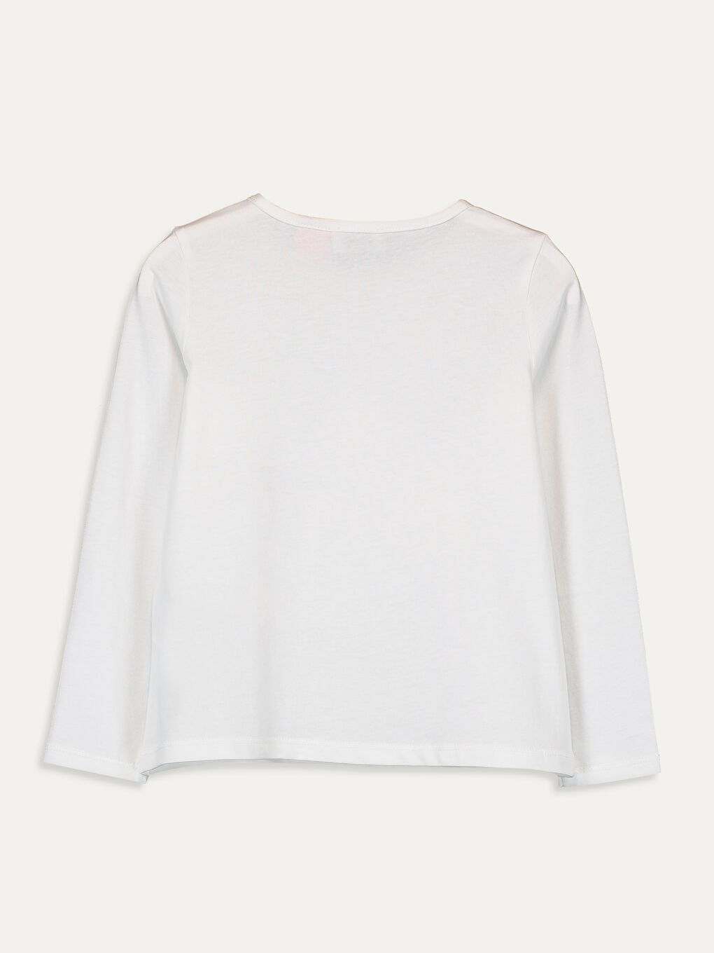 Crew Neck Long Sleeve Girls' T-Shirt-1