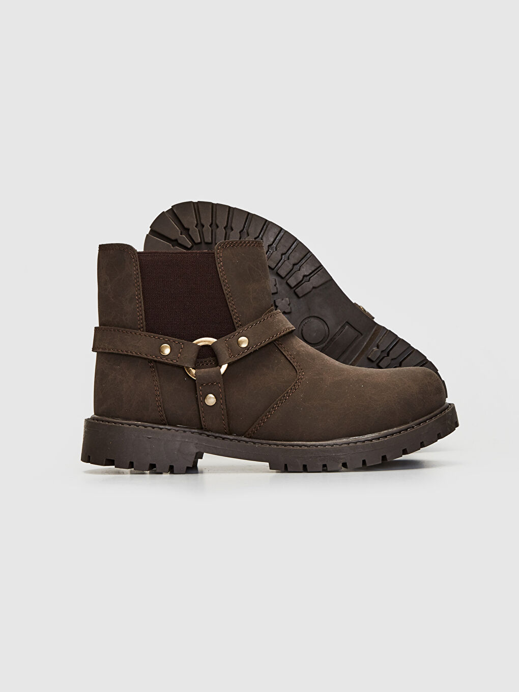 حذاء طويل بنى ولد-2