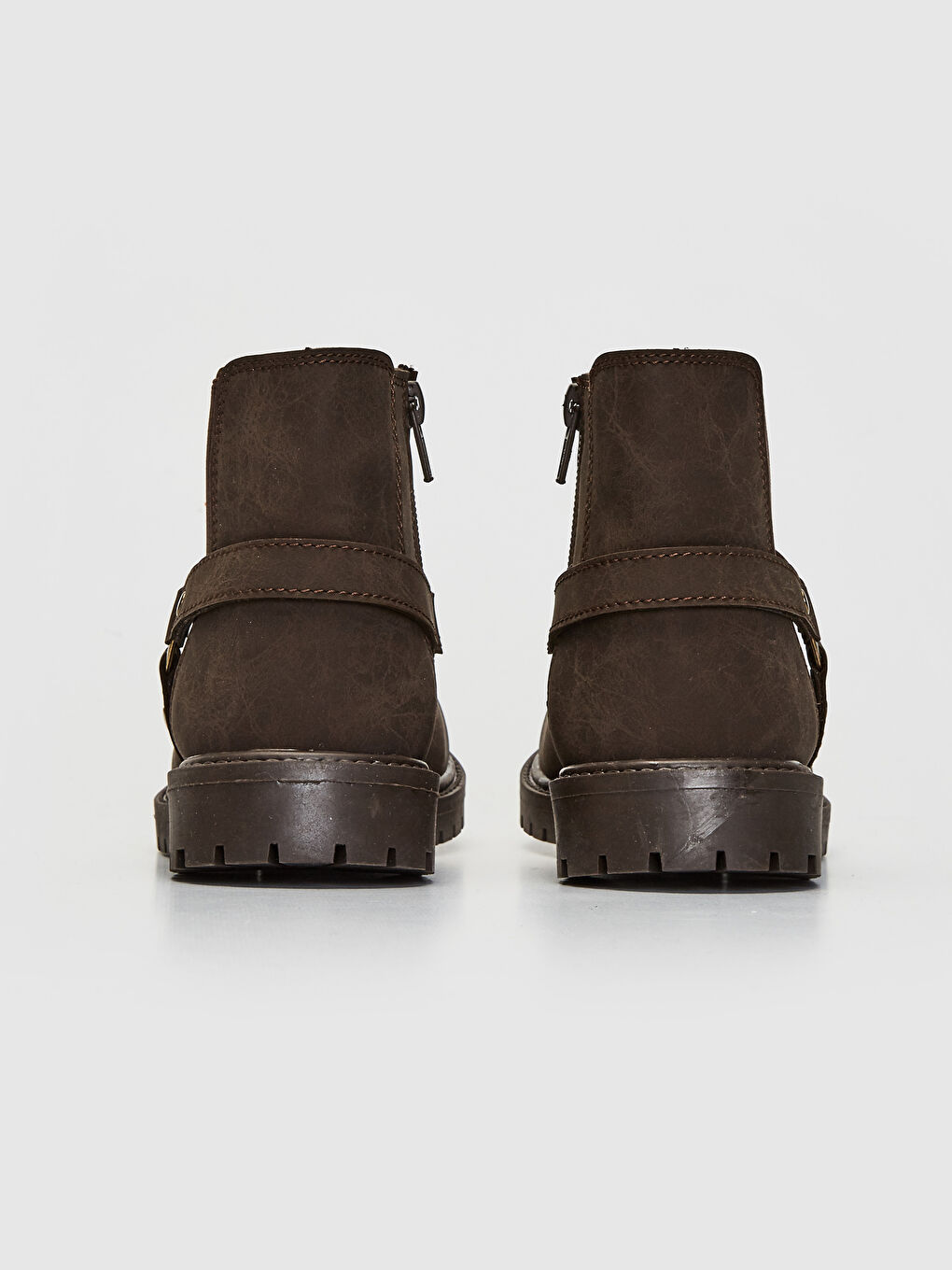 حذاء طويل بنى ولد-3