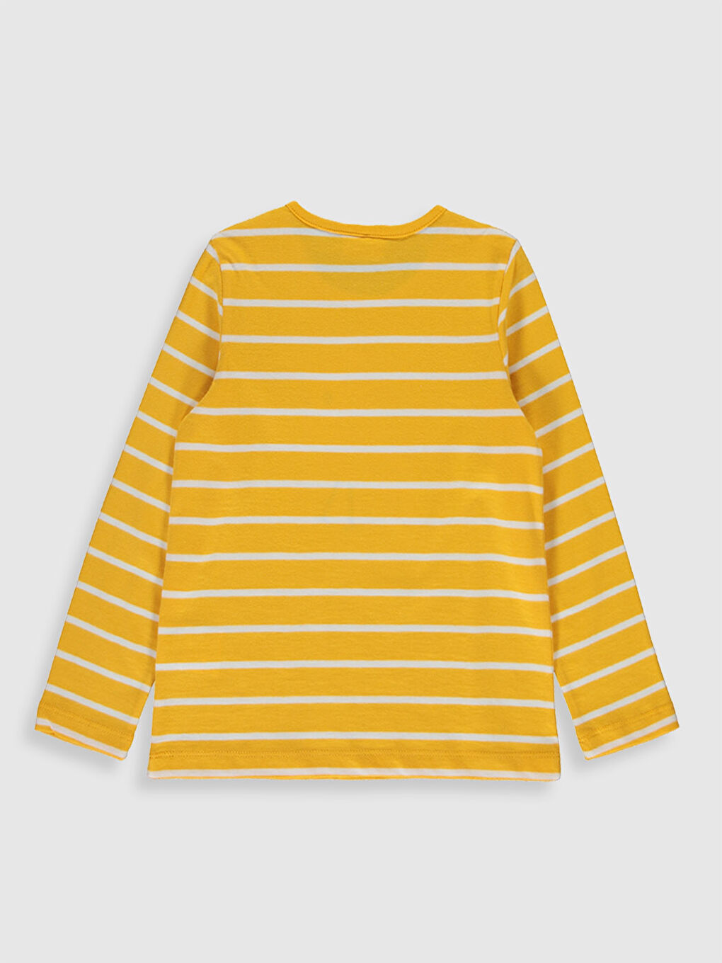 Turuncu Kız Çocuk Çift Yönlü Payetli Pamuklu Tişört-2