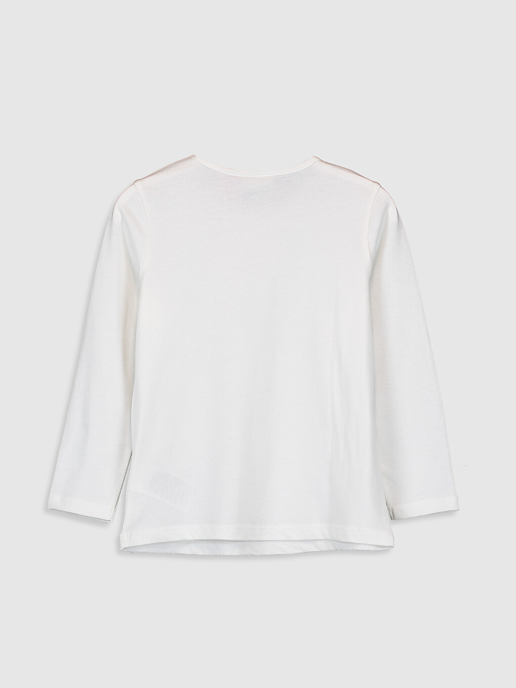 Crew Neck Long Sleeve Girls' T-Shirt-1