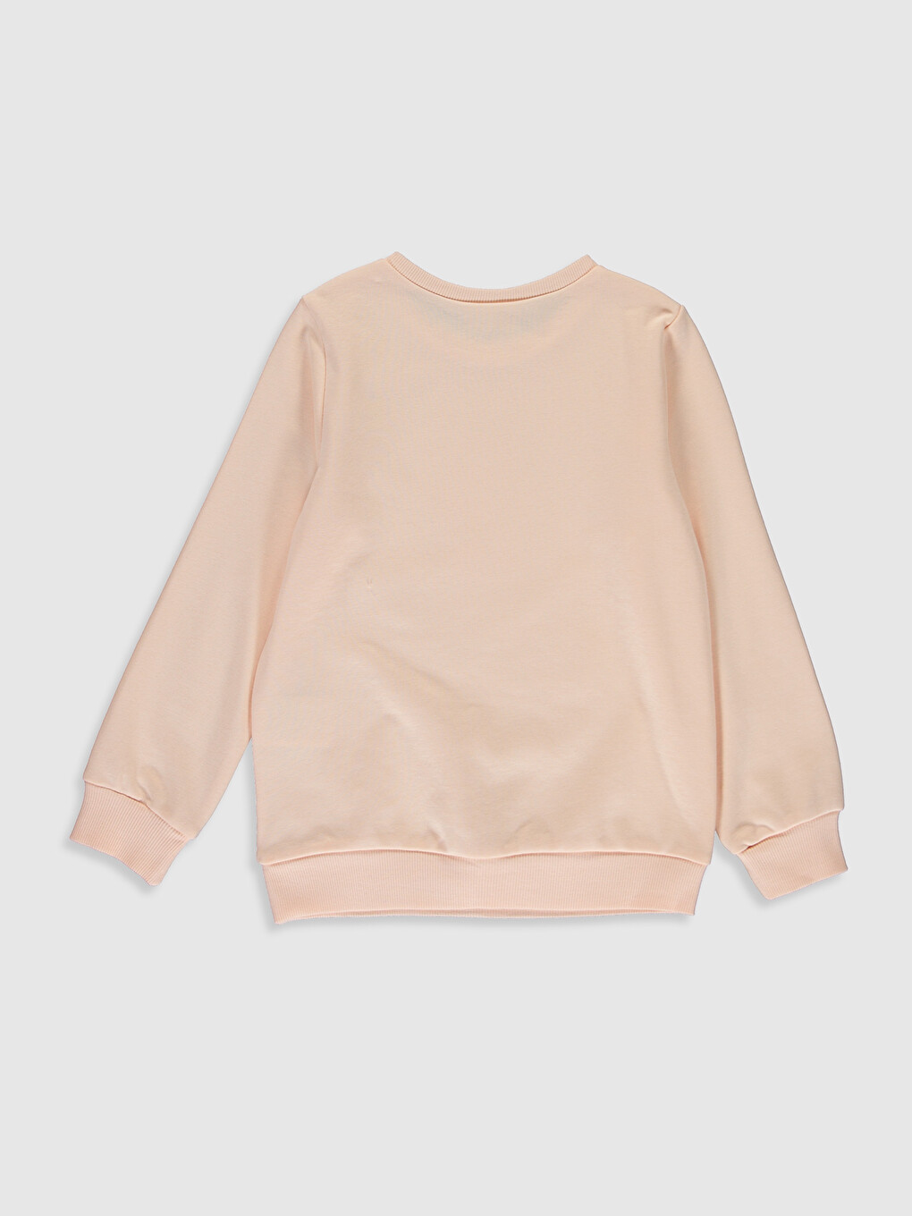 Crew Neck Printed Long Sleeve Girls' Sweatshirt-1
