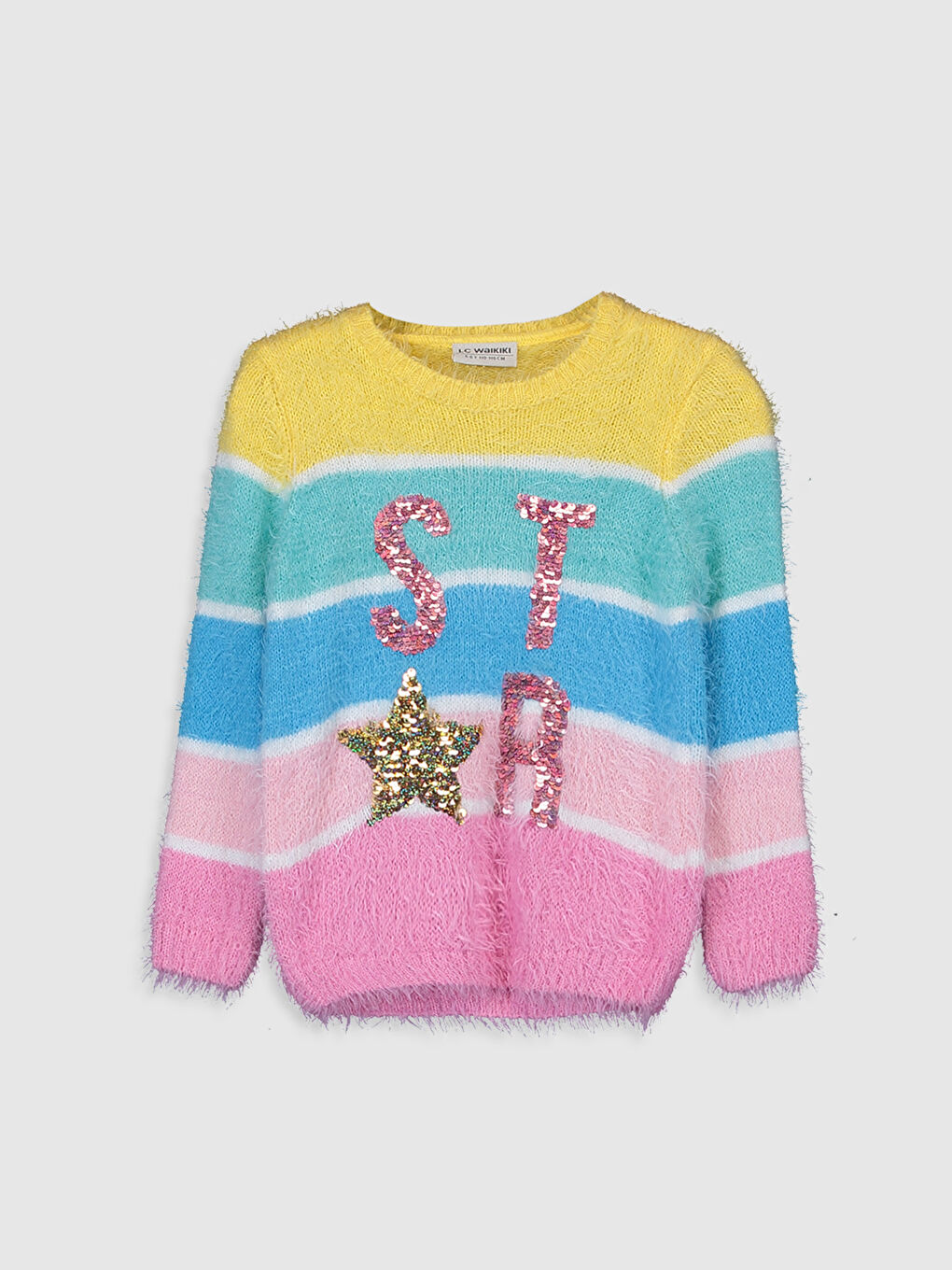 дөңгелек жағалы қыздарға арналған жемпір-1