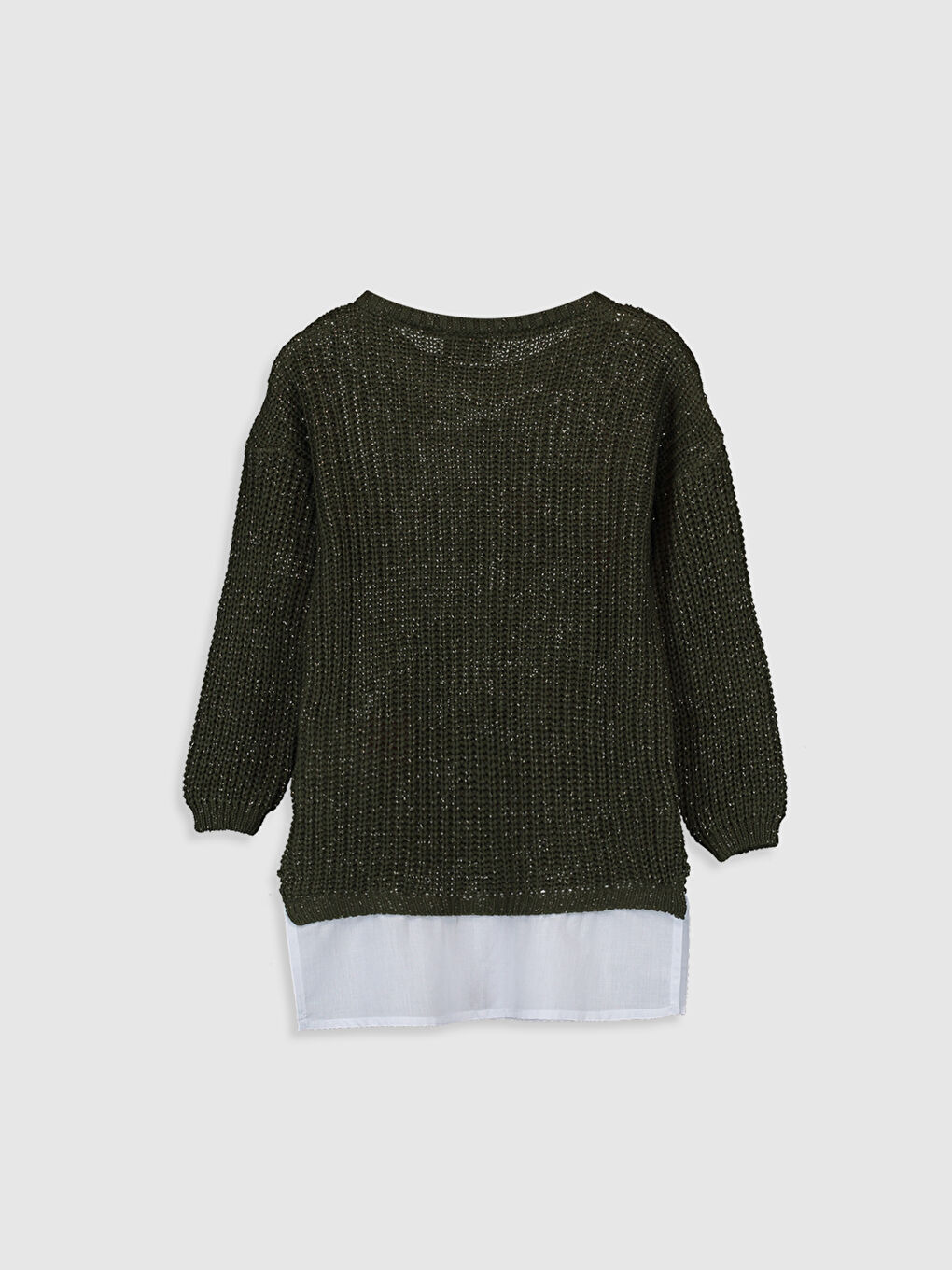 дөңгелек жағалы қыздарға арналған жемпір-1