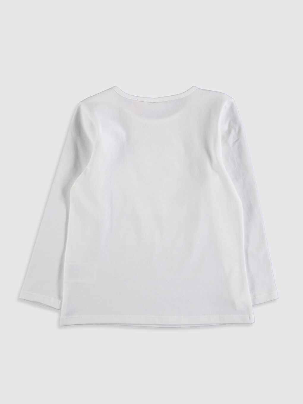 Crew Neck Long Sleeve Girls' T-Shirt-1