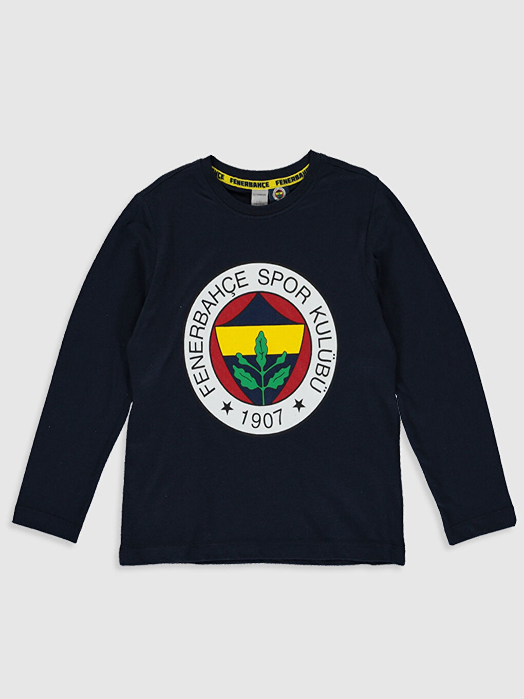 Lacivert Erkek Çocuk Fenerbahçe Amblemli Taraftar Pijama Takımı-2