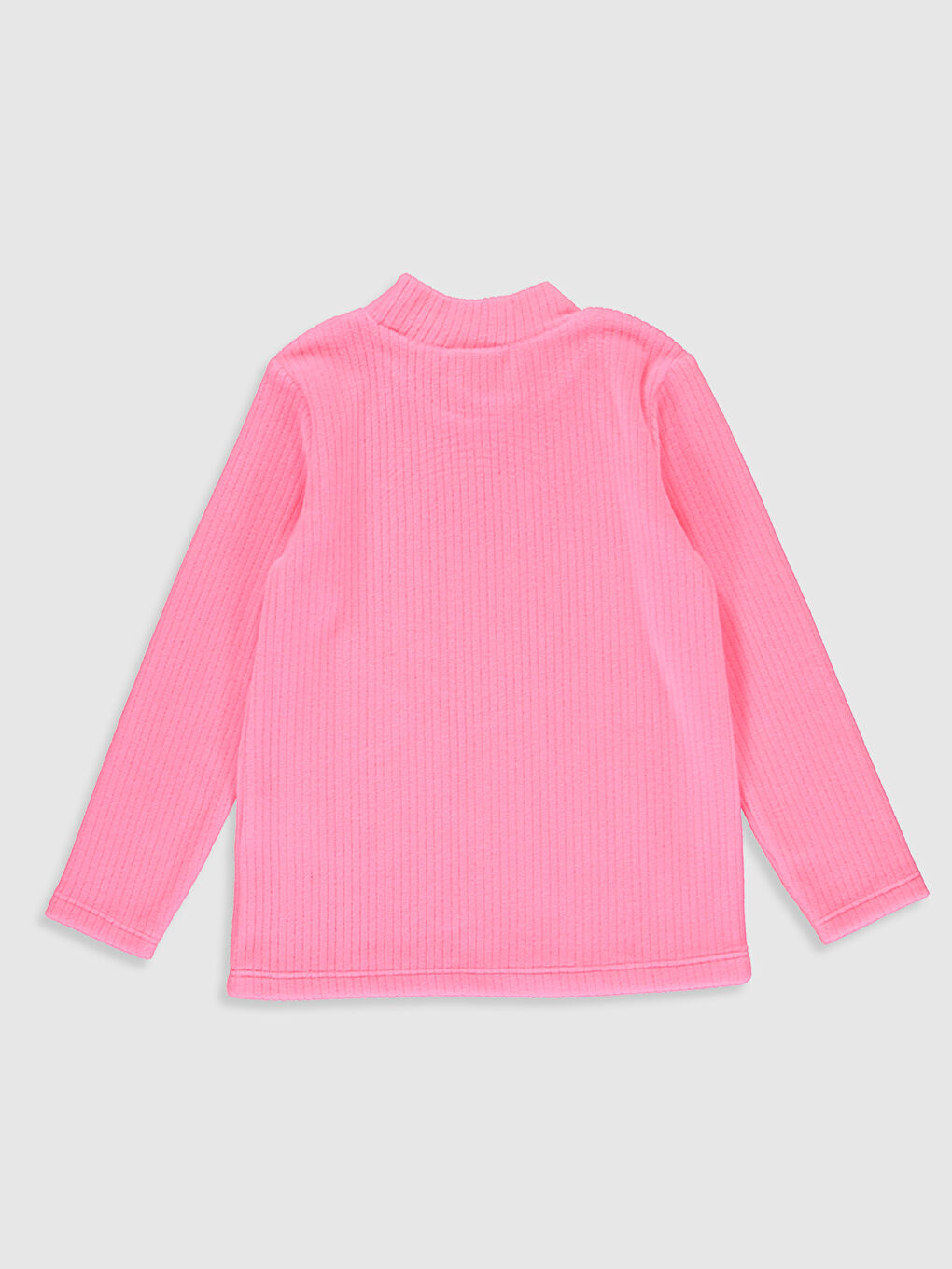 Pembe Uzun Kollu Kız Çocuk Tişört-1