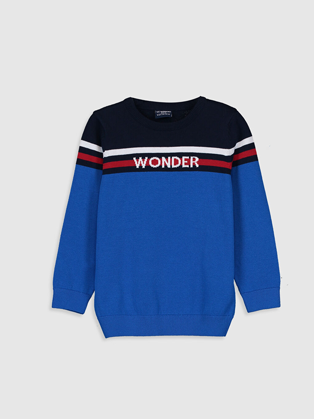 Свитер из трикотажа для мальчика с длинным рукавом, облегающий