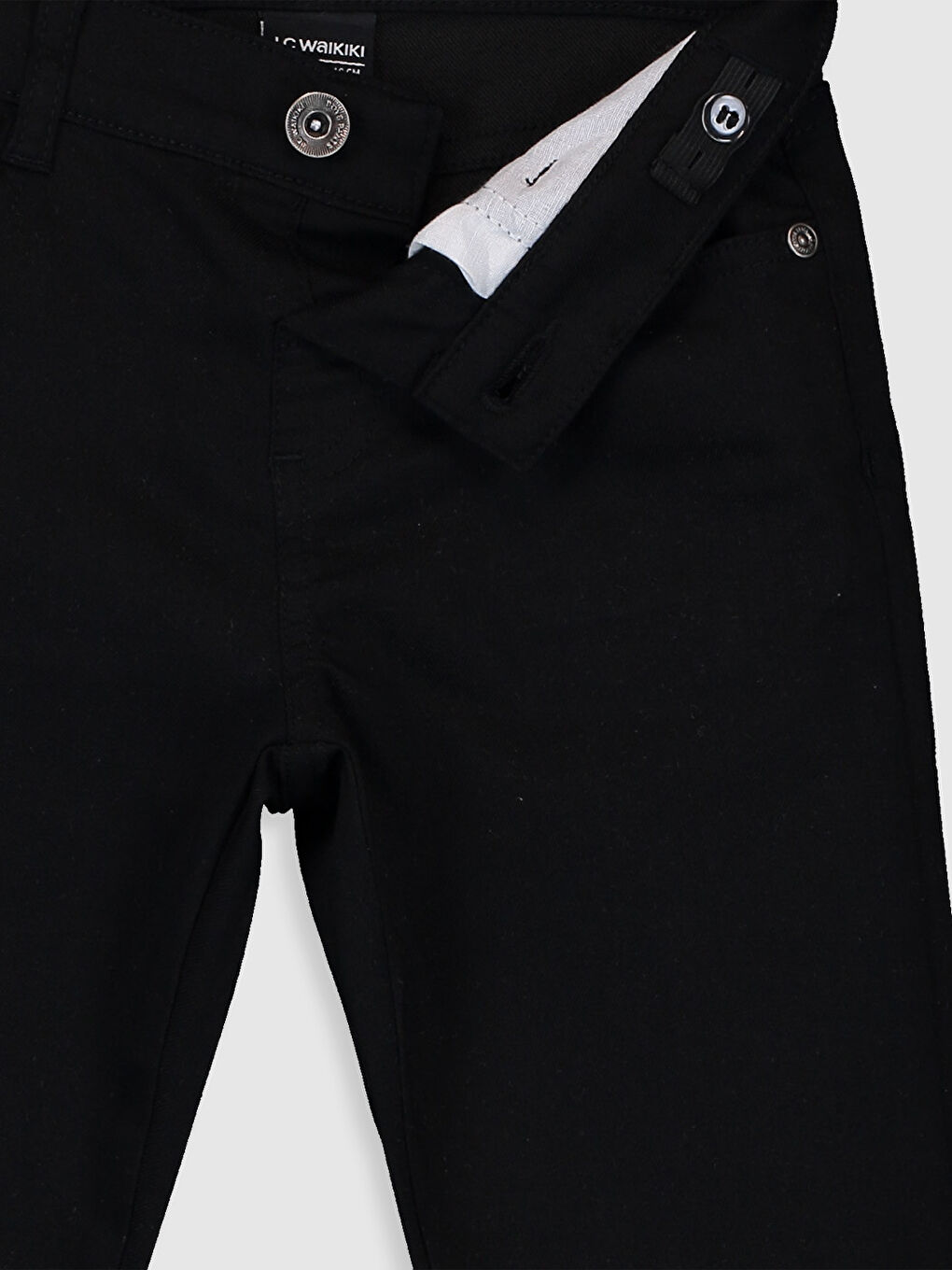Siyah Skinny Fit Erkek Çocuk Pantolon-2