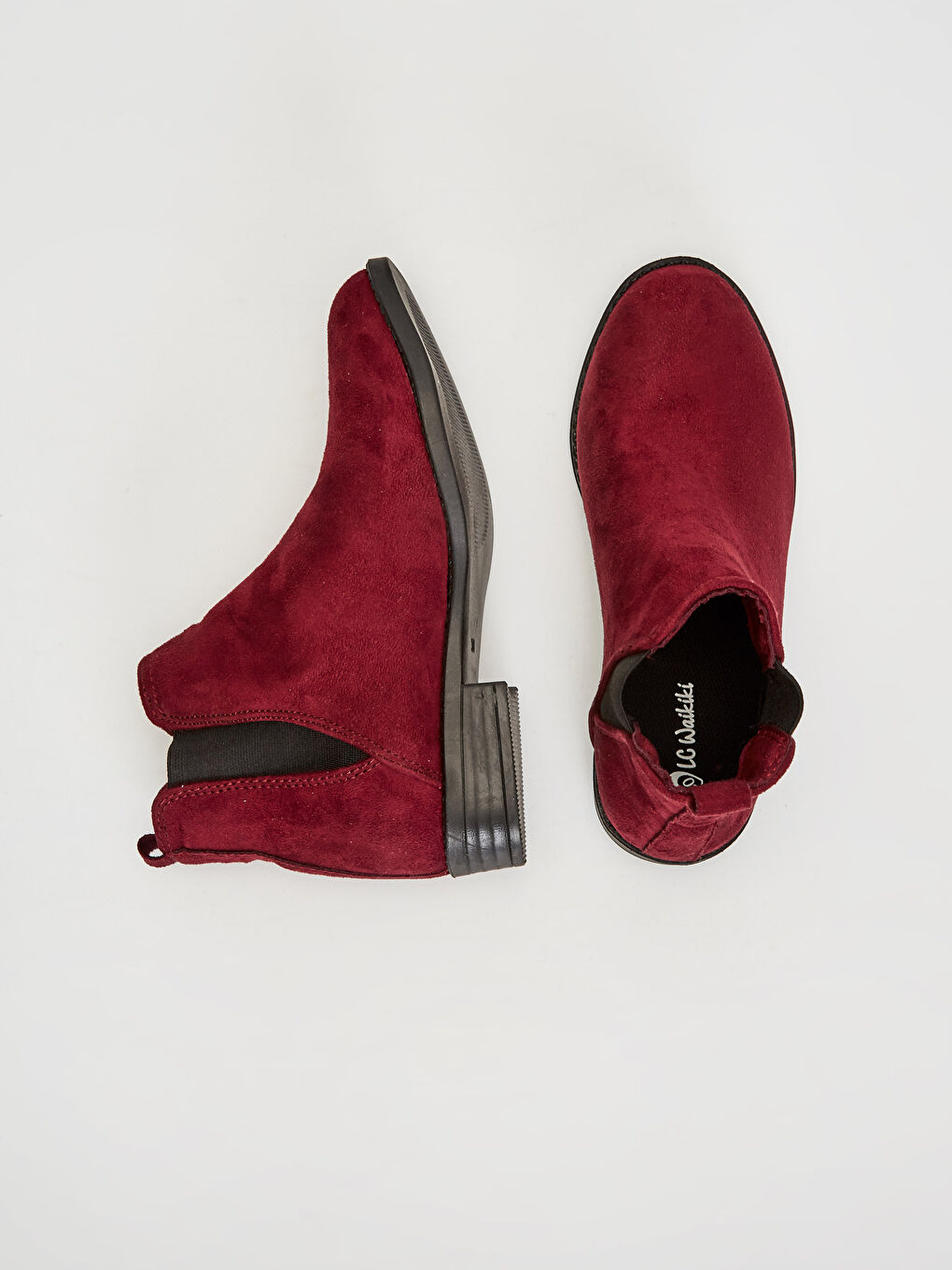 Kırmızı Kız Çocuk Bilek Boy Süet Bot-6